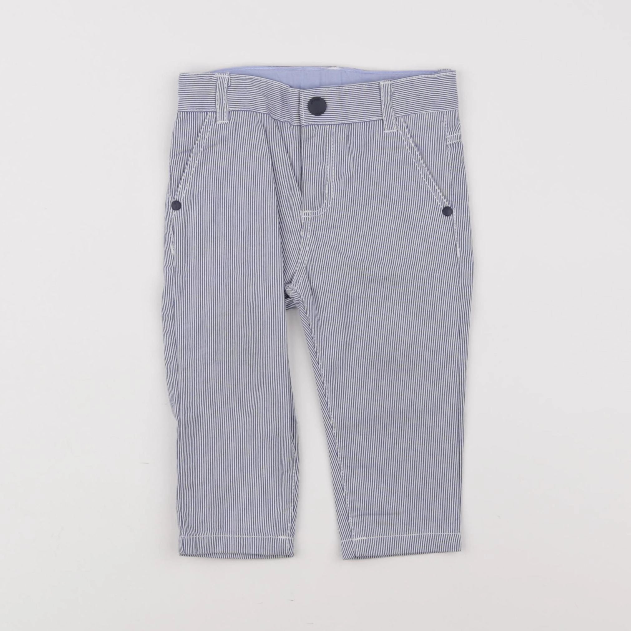 Jacadi - pantalon bleu - 12 mois