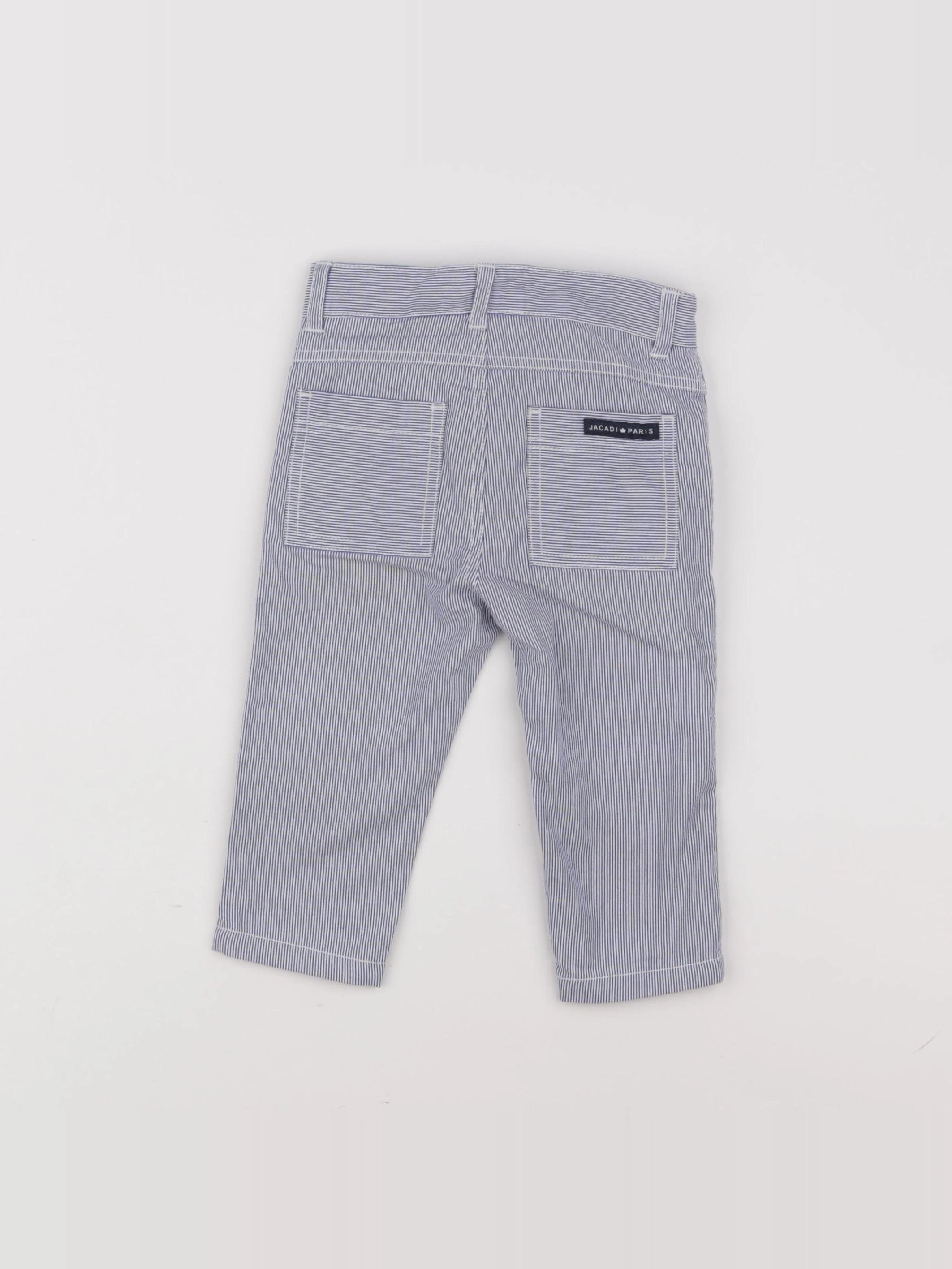 Jacadi - pantalon bleu - 12 mois