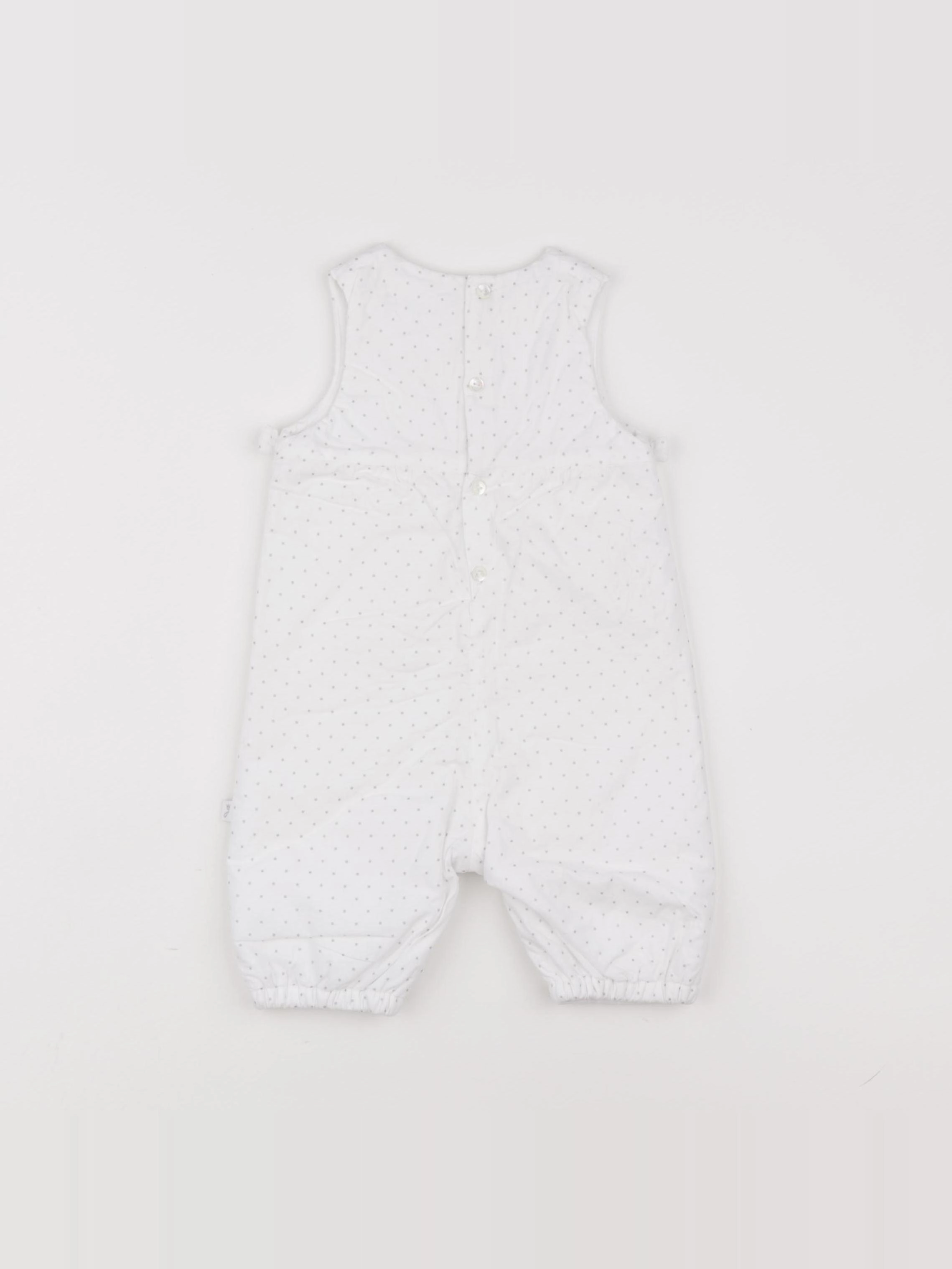 Jacadi - combinaison blanc, argent - 3 mois