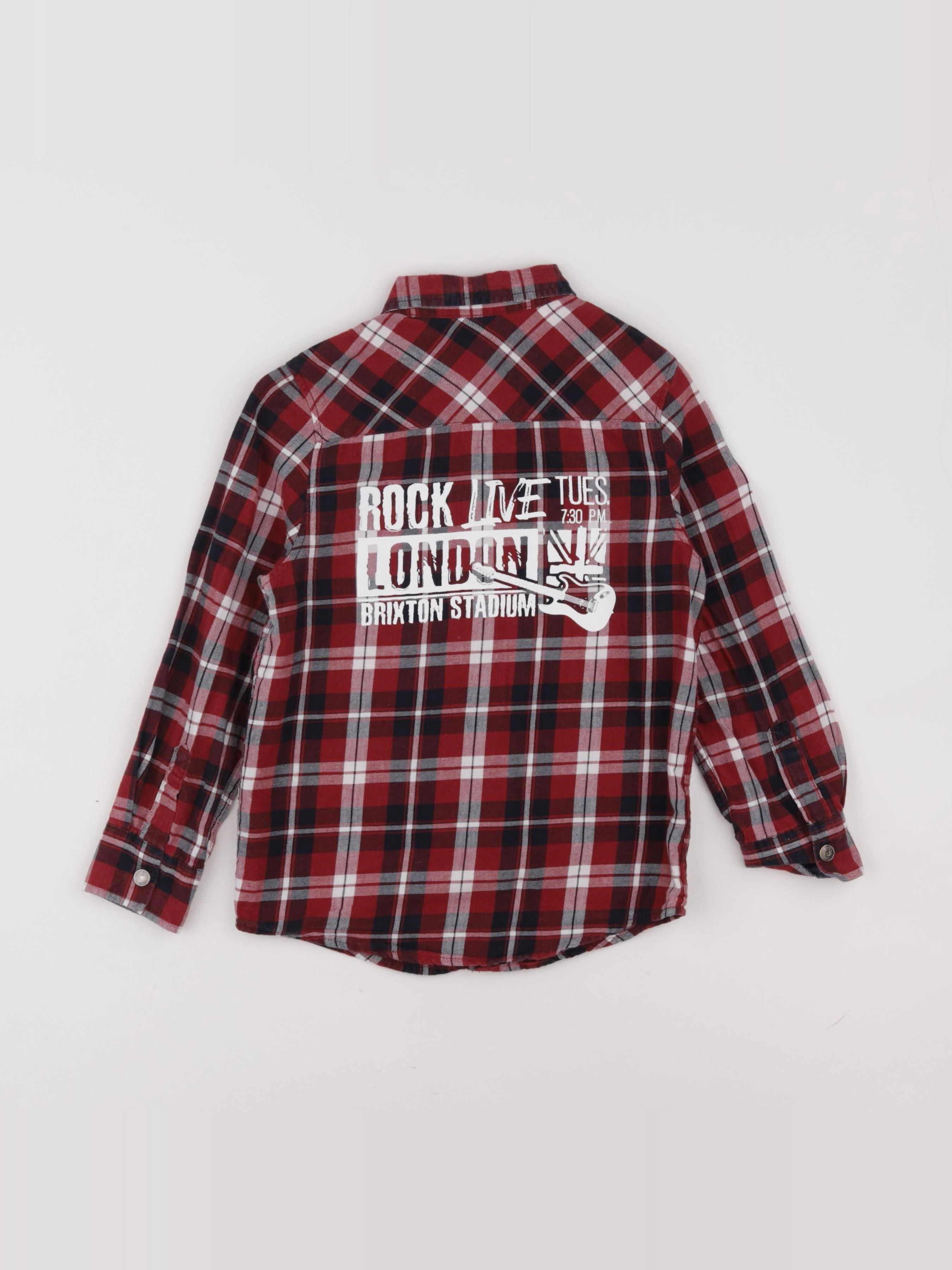Vertbaudet - chemise multicolore - 6 ans