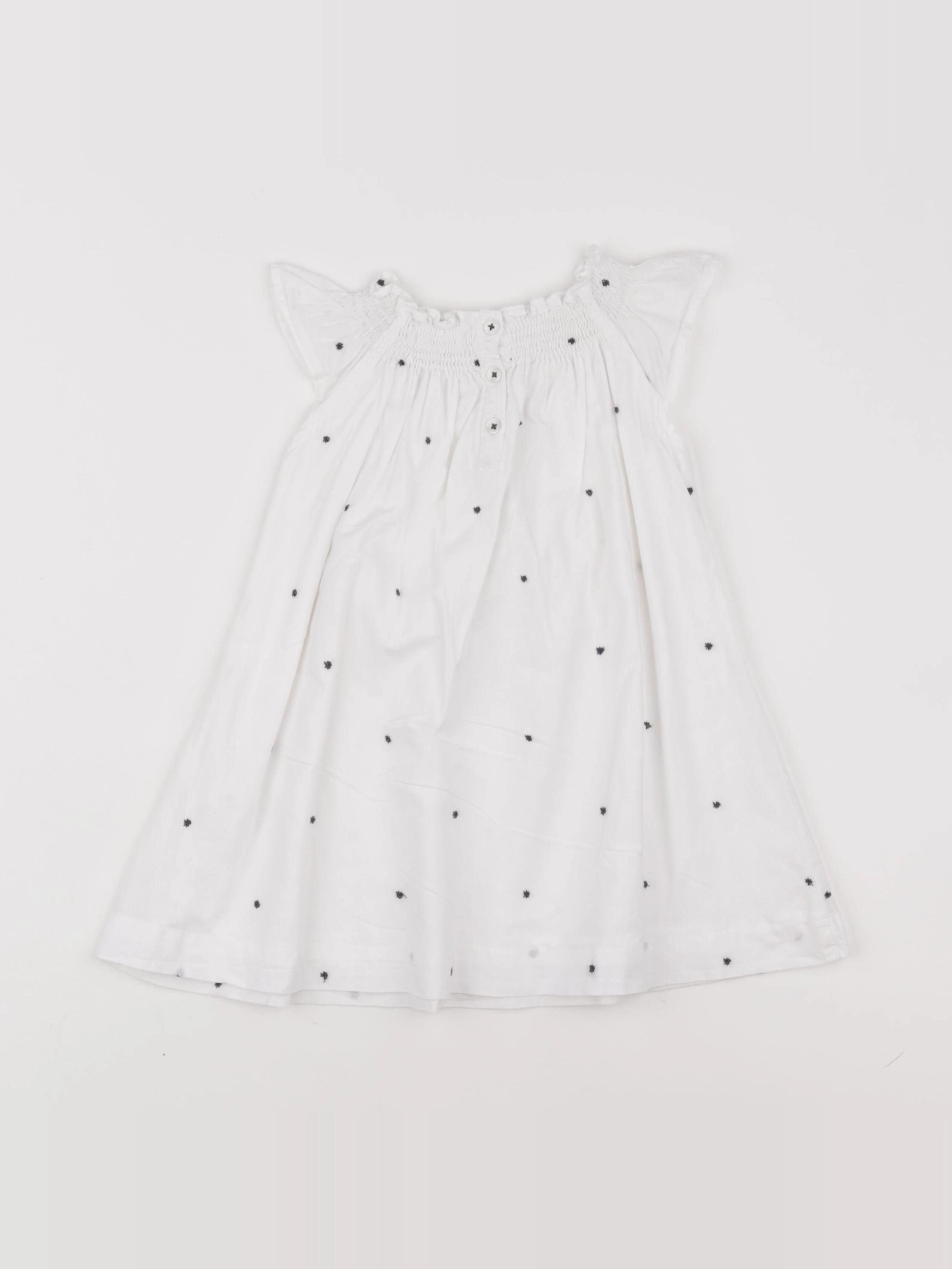 Boutchou - robe blanc - 12 mois