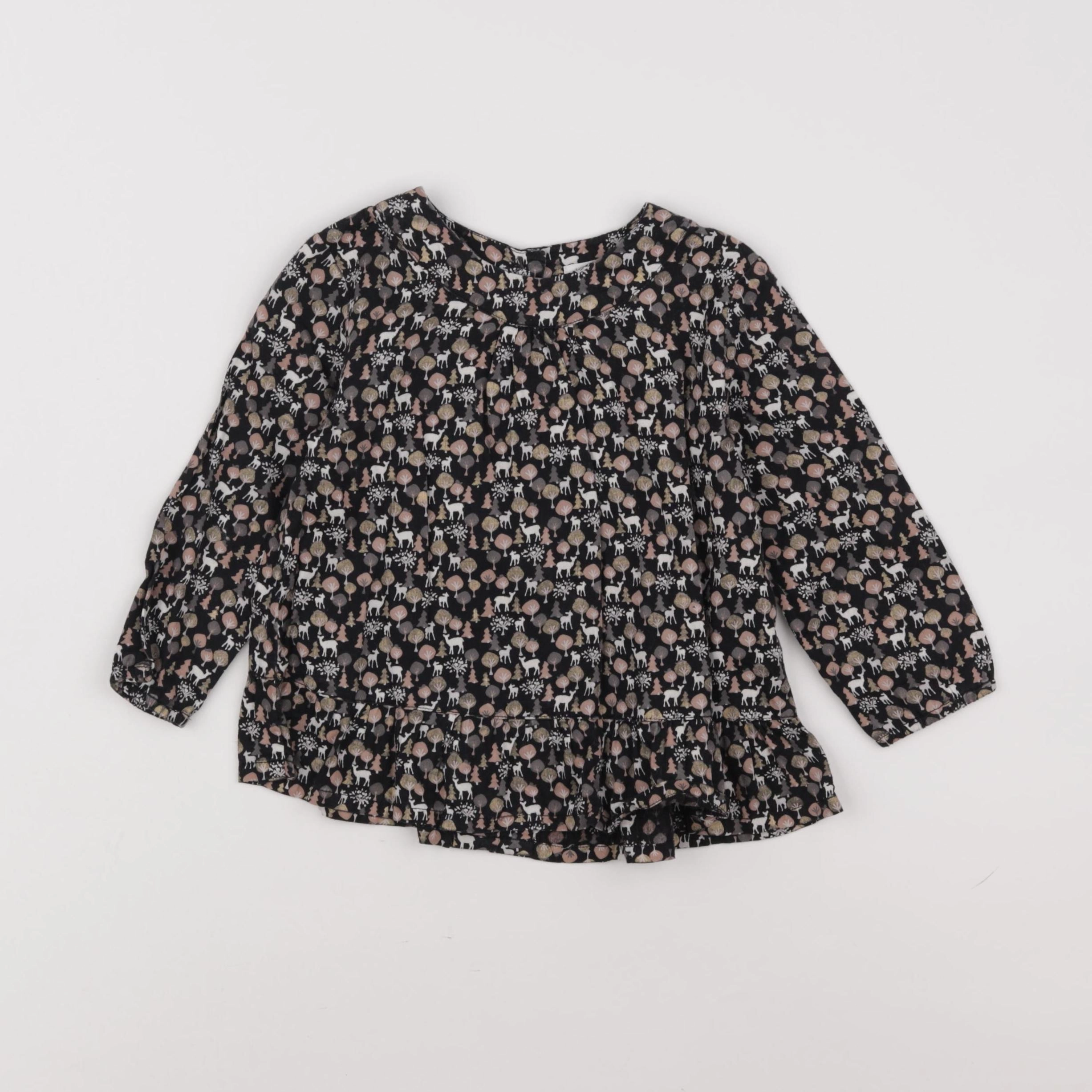 Boutchou - blouse noir - 18 mois