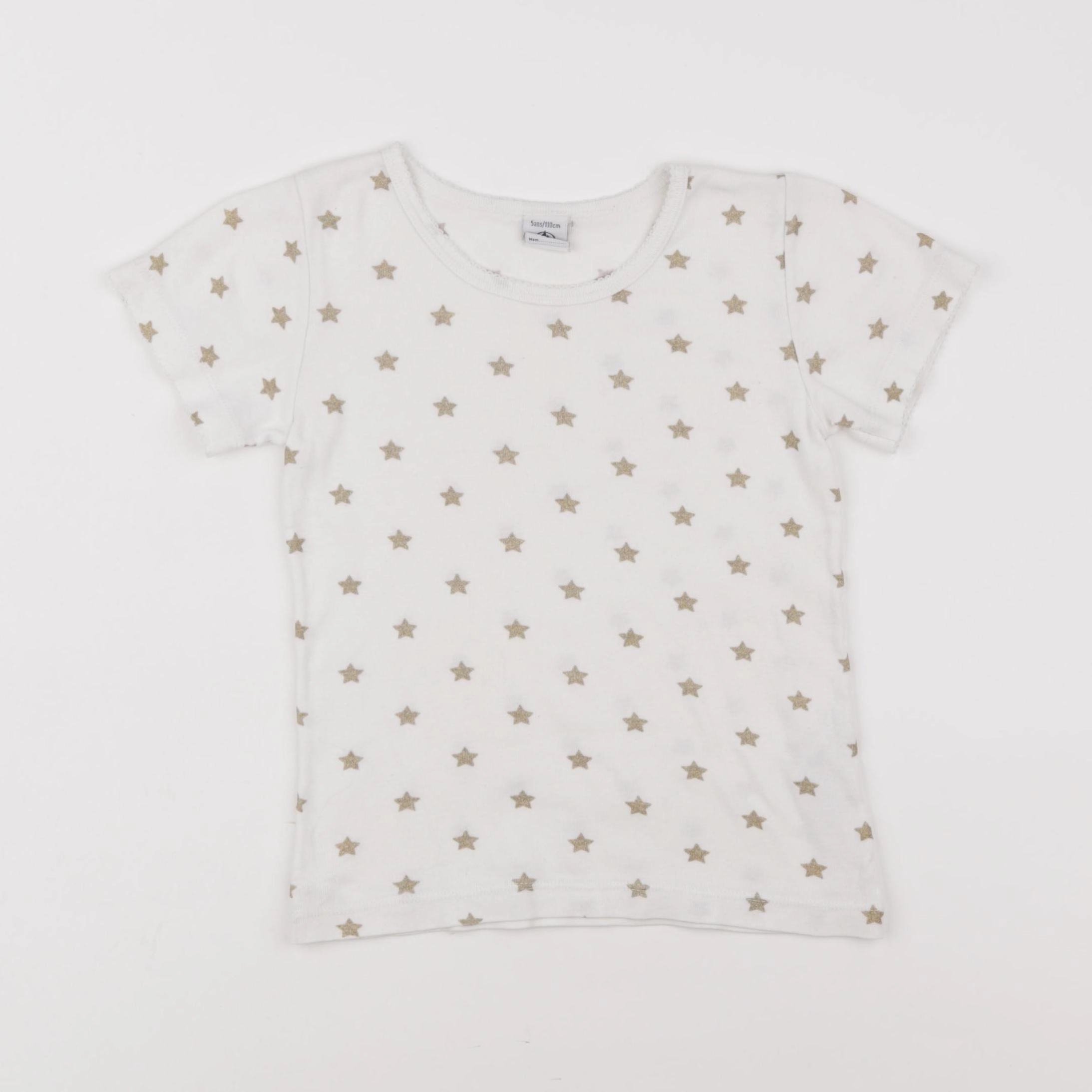 Petit Bateau - maillot de corps blanc, or - 5 ans