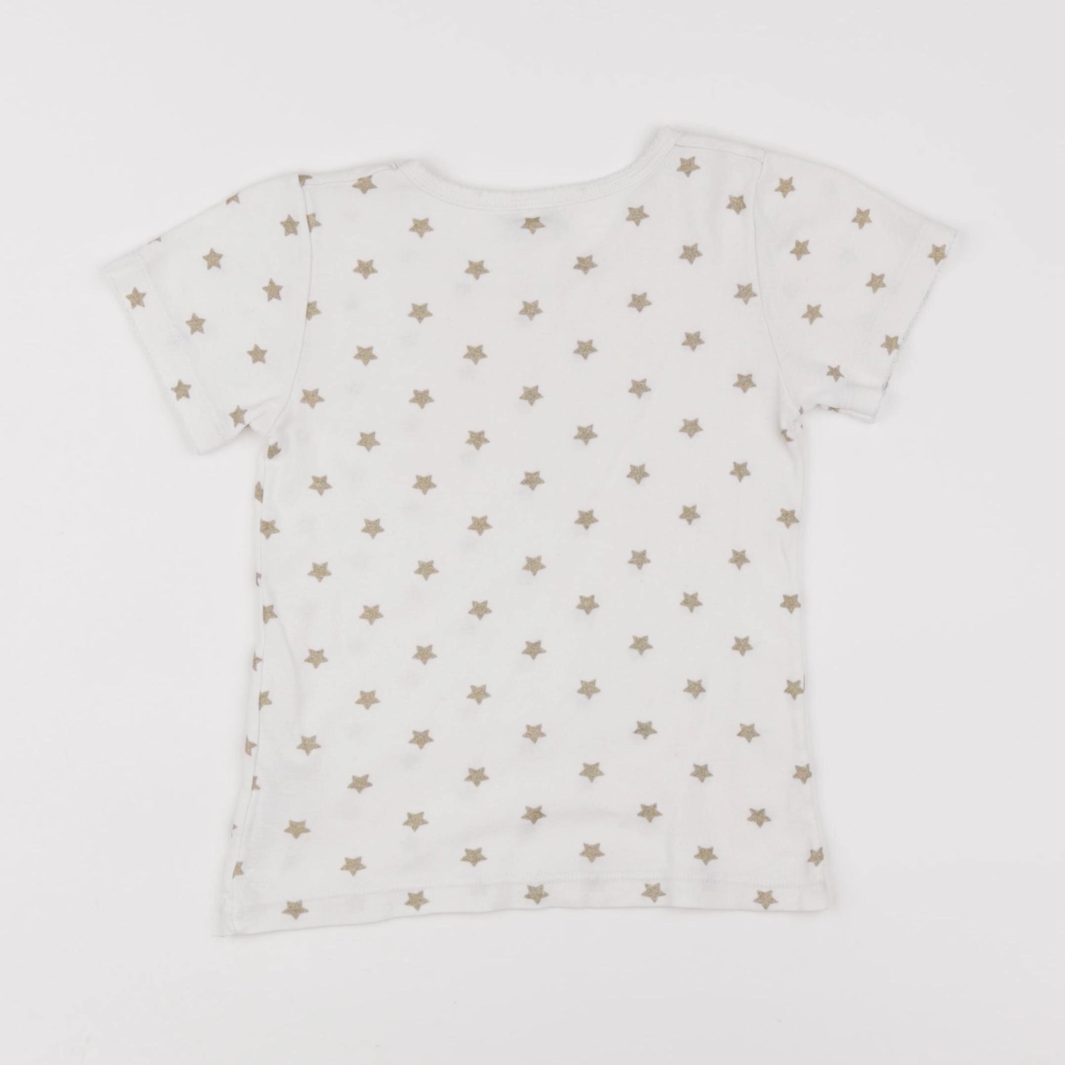 Petit Bateau - maillot de corps blanc, or - 5 ans