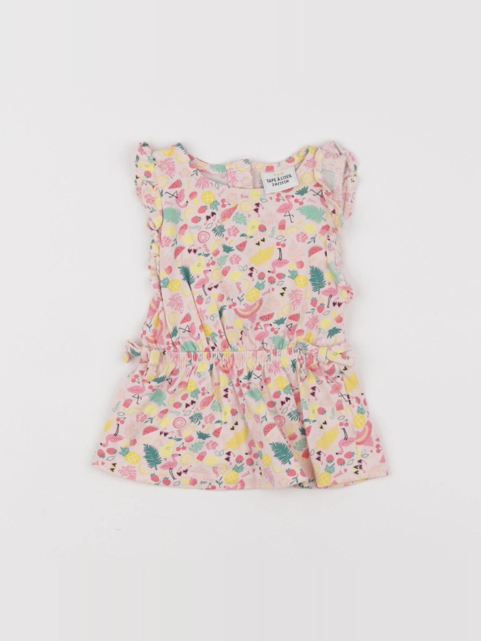 Tape à l'oeil - robe multicolore - 3 mois