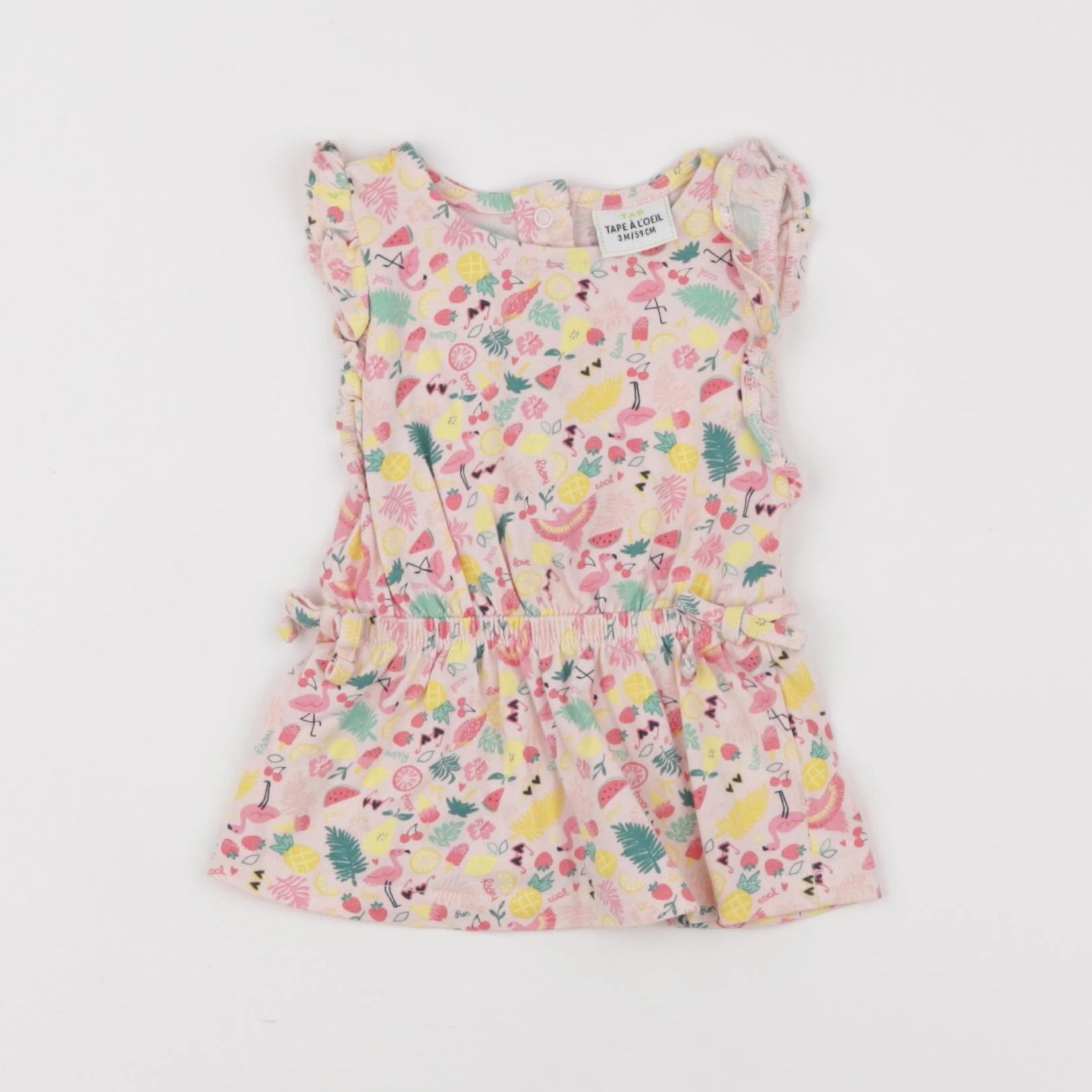 Tape à l'oeil - robe multicolore - 3 mois
