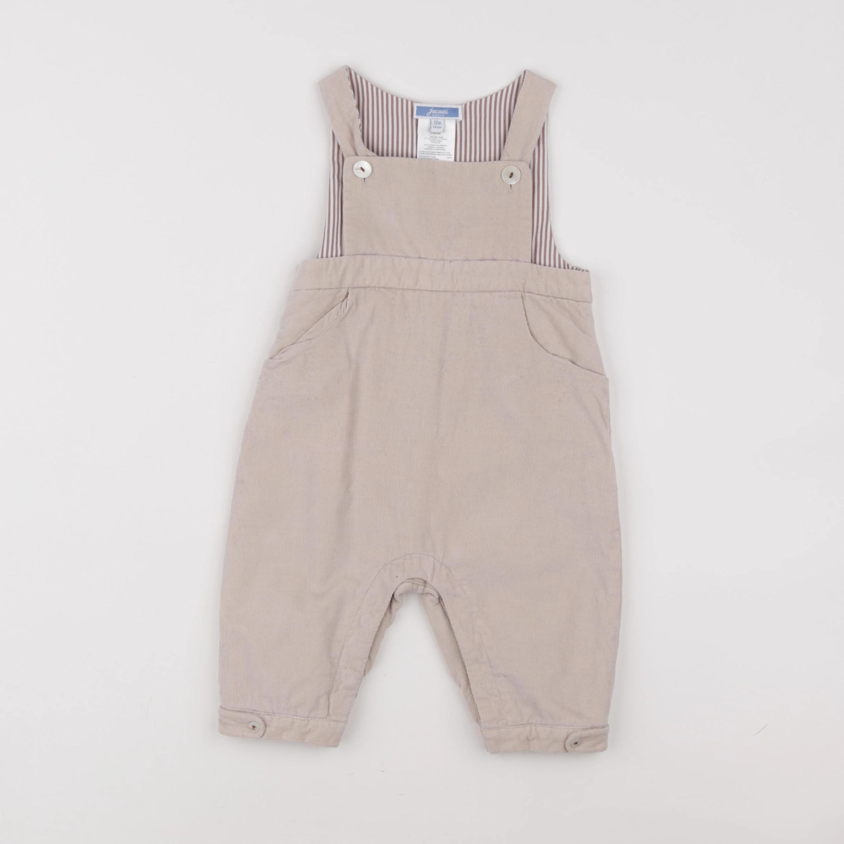 Jacadi - salopette beige - 12 mois