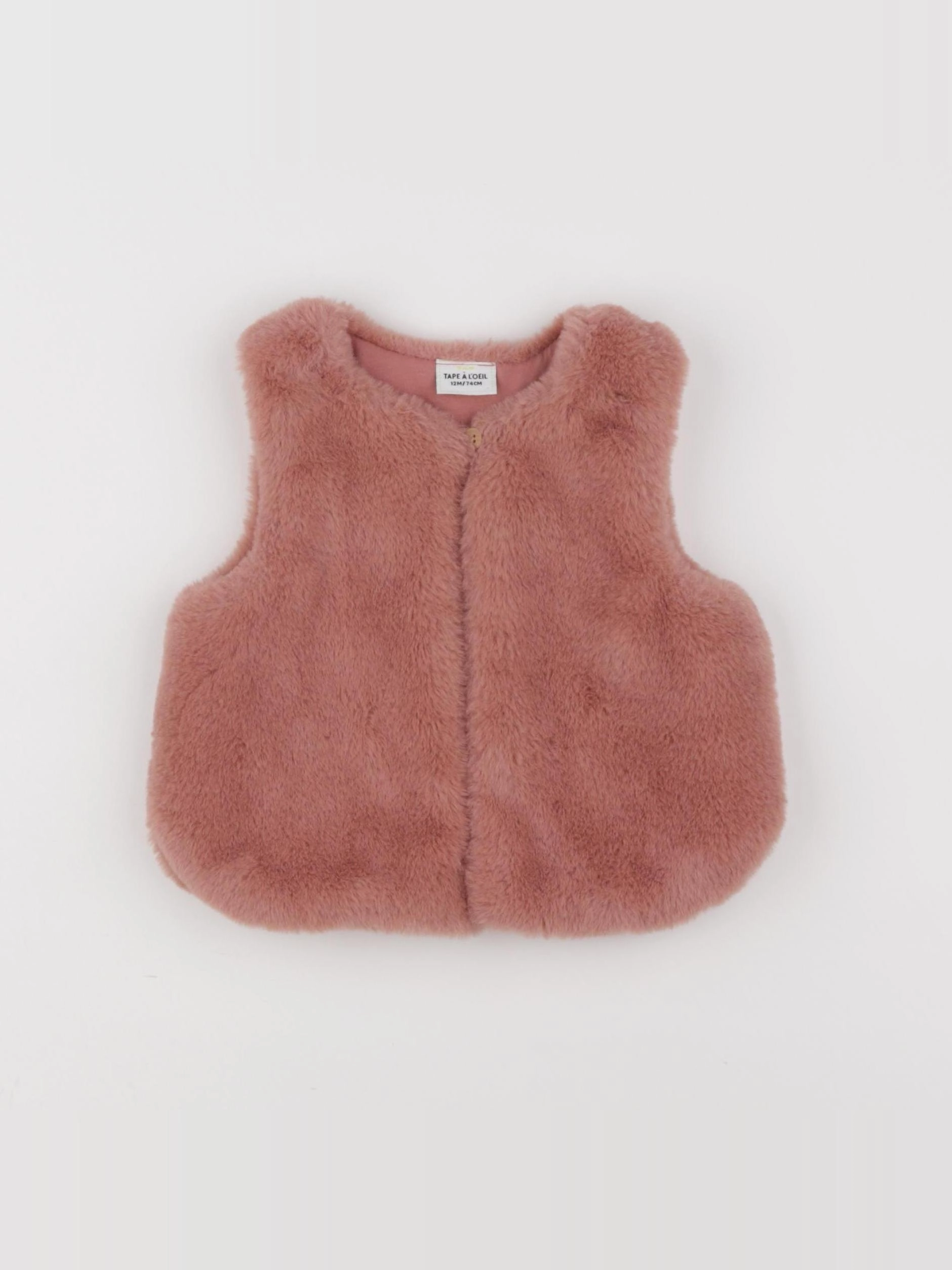 Tape à l'oeil - gilet rose - 12 mois