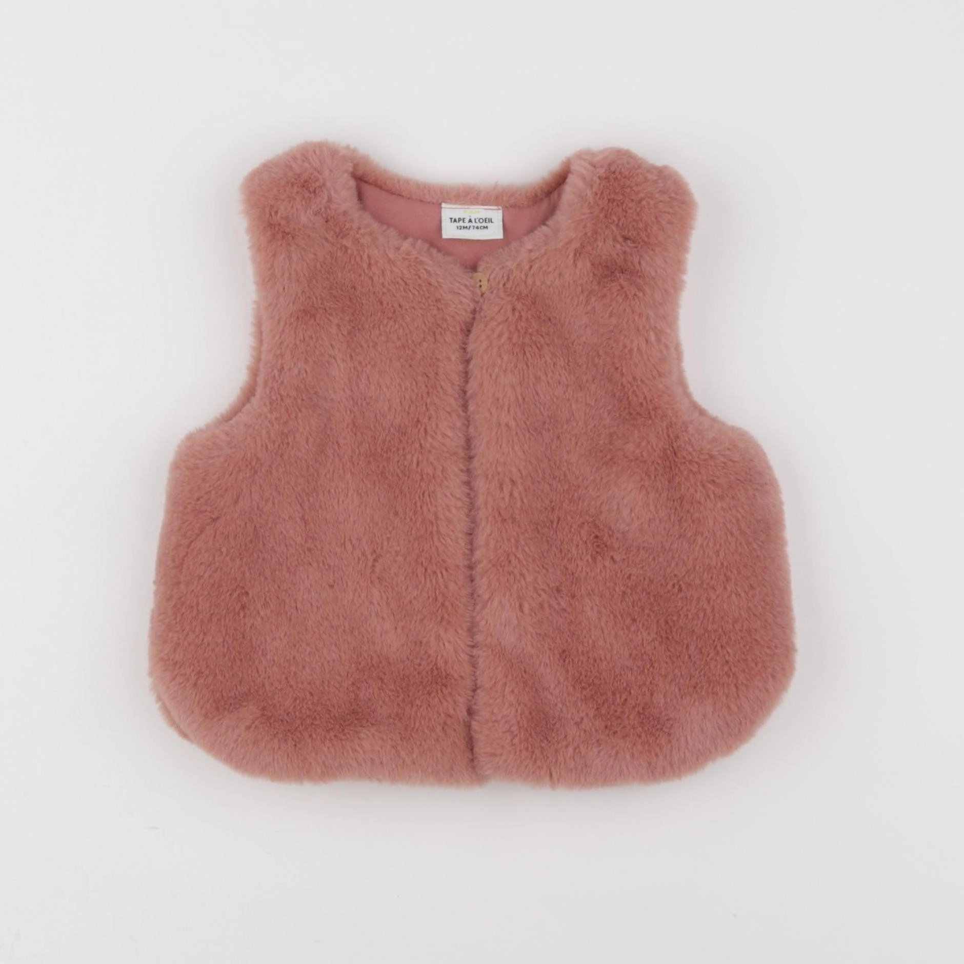 Tape à l'oeil - gilet rose - 12 mois