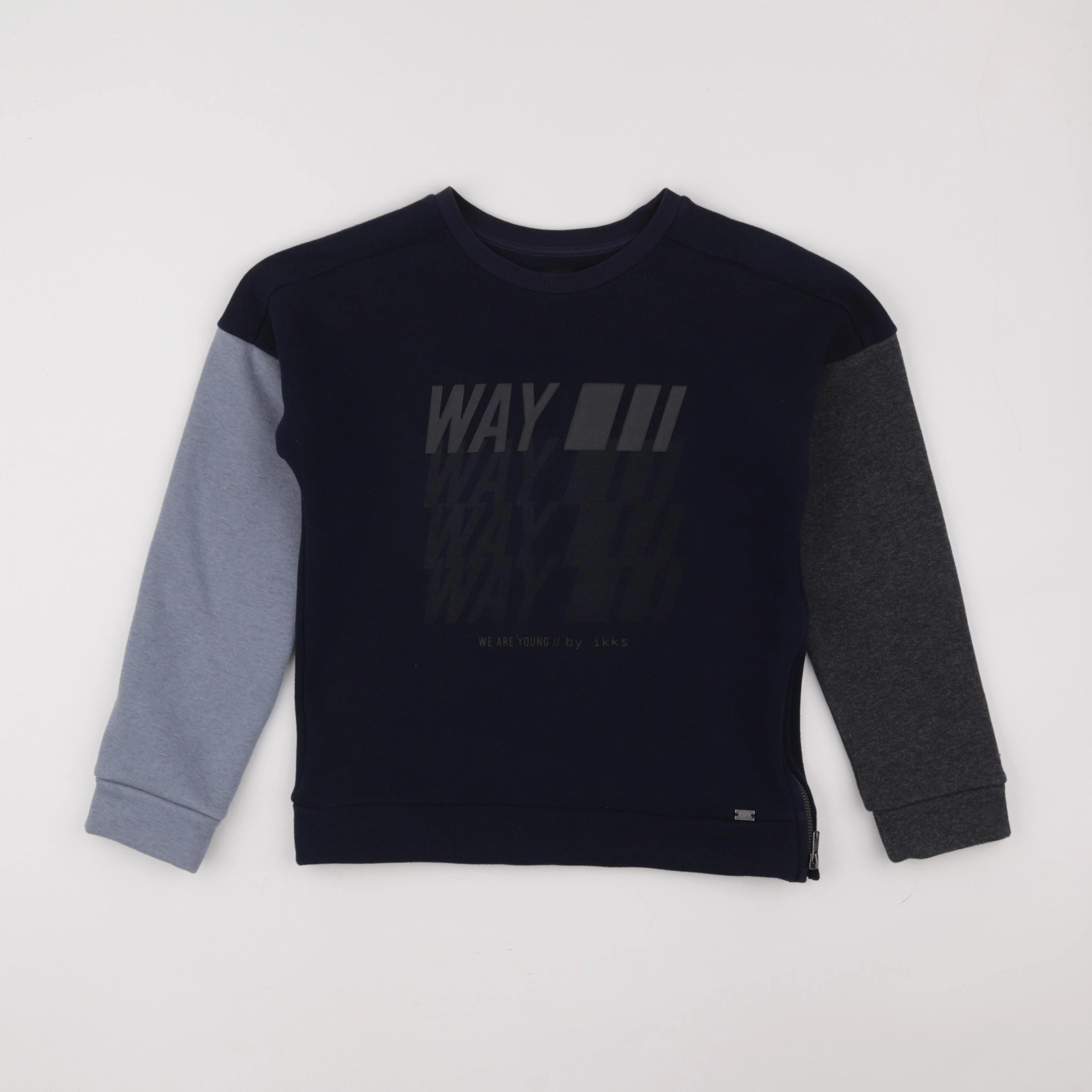 IKKS - sweat bleu - 10 ans