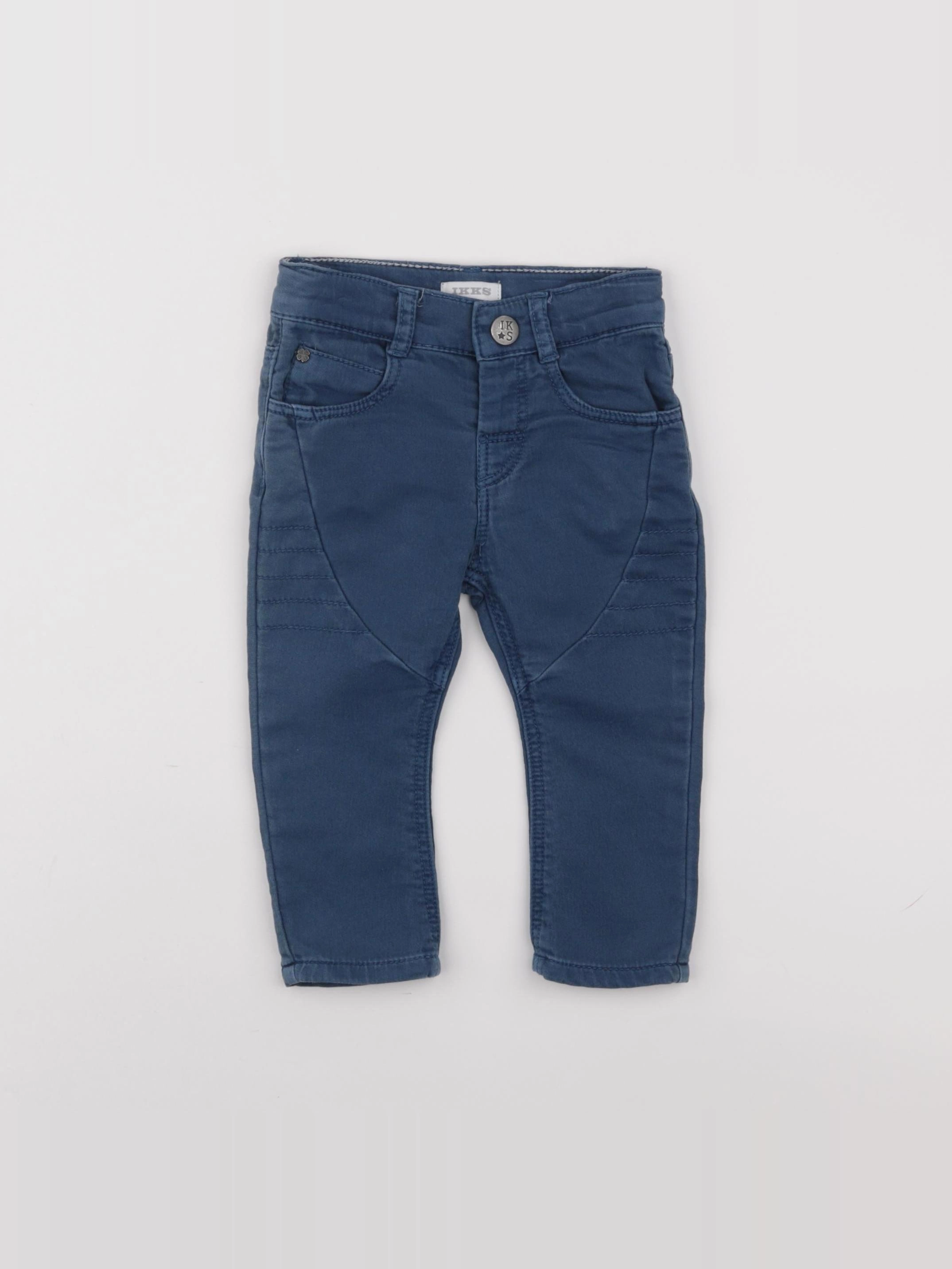IKKS - pantalon bleu - 6 mois