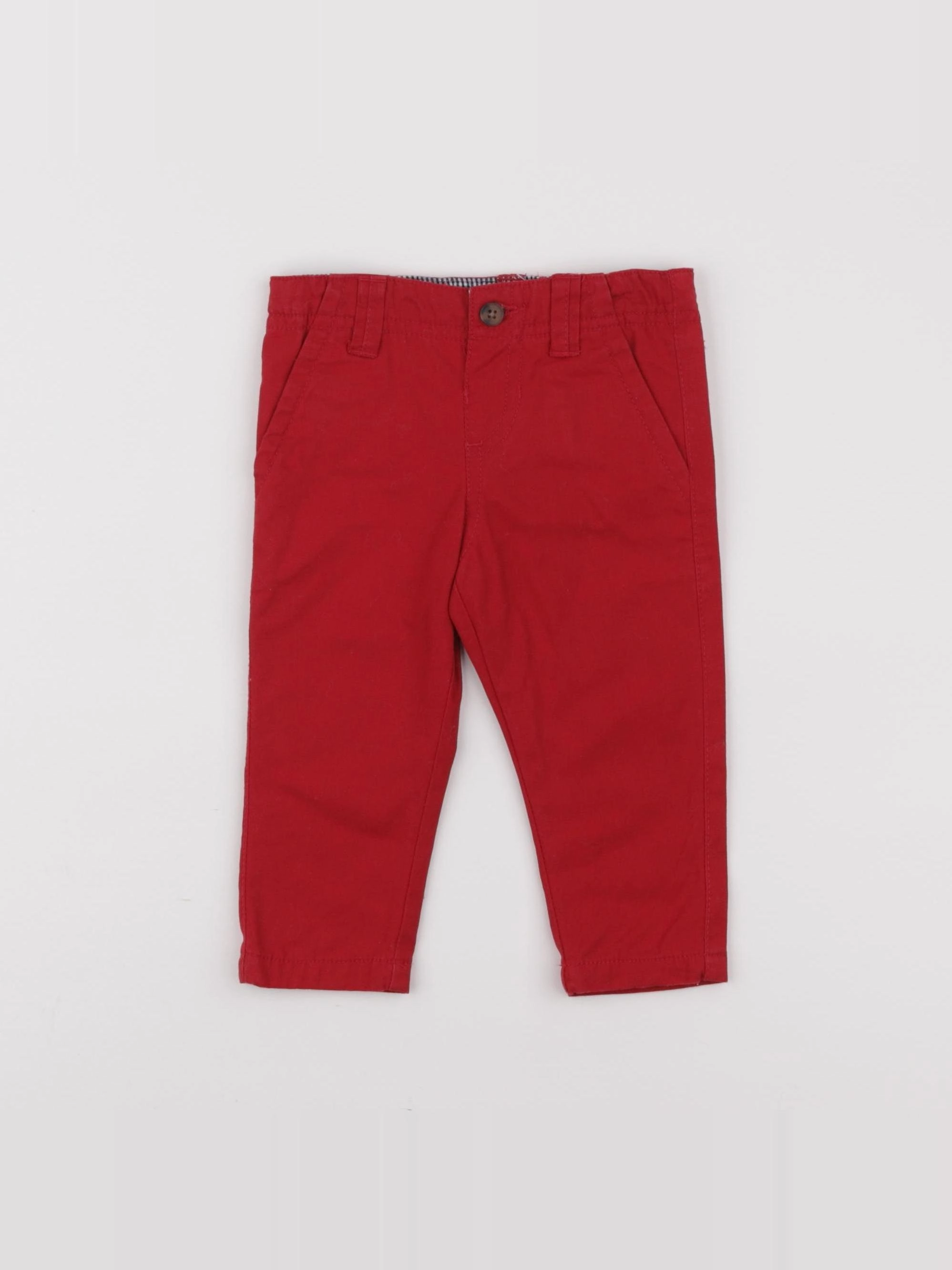 Boutchou - pantalon rouge - 6 mois