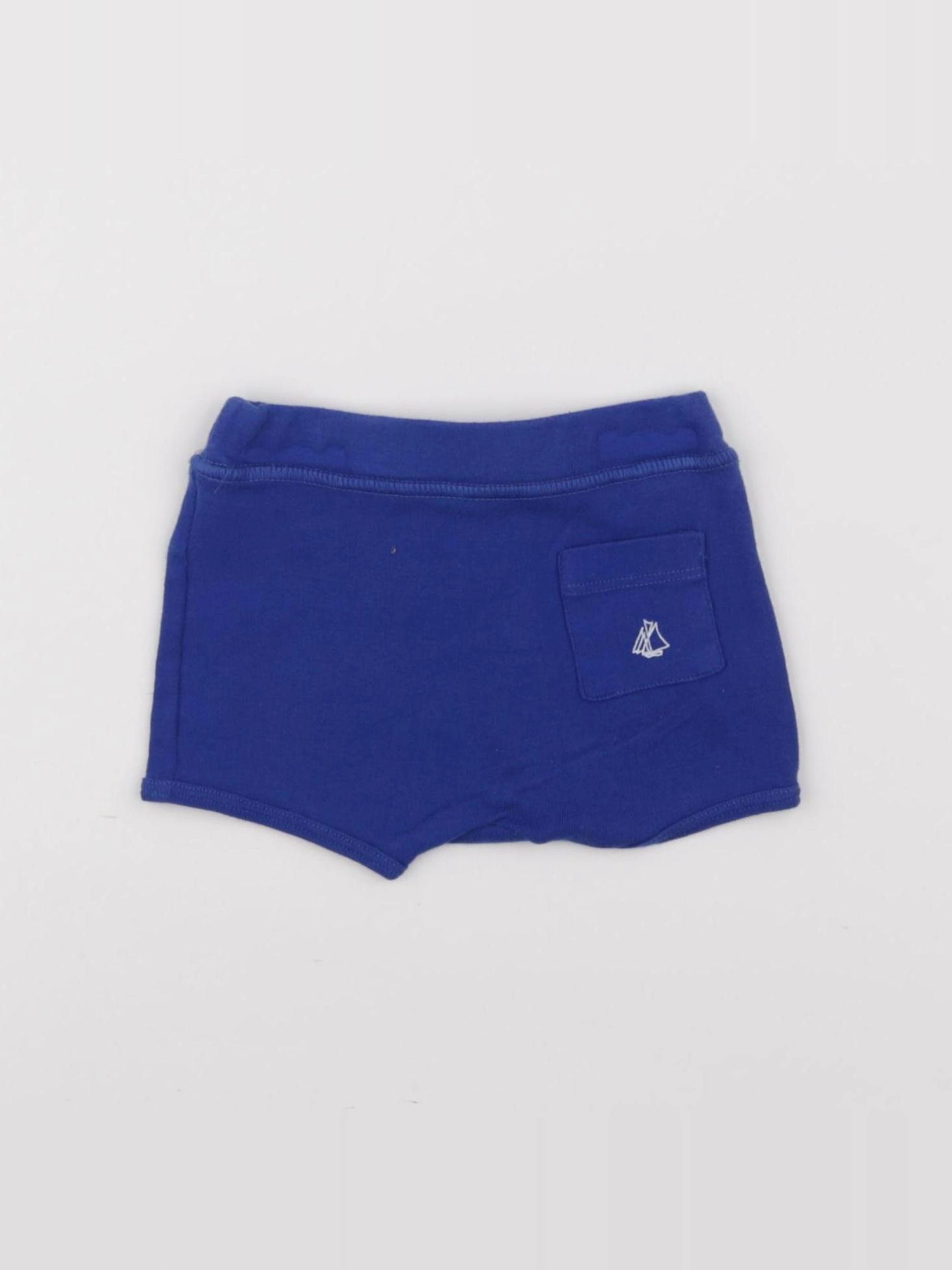 Petit Bateau - short bleu - 6 mois
