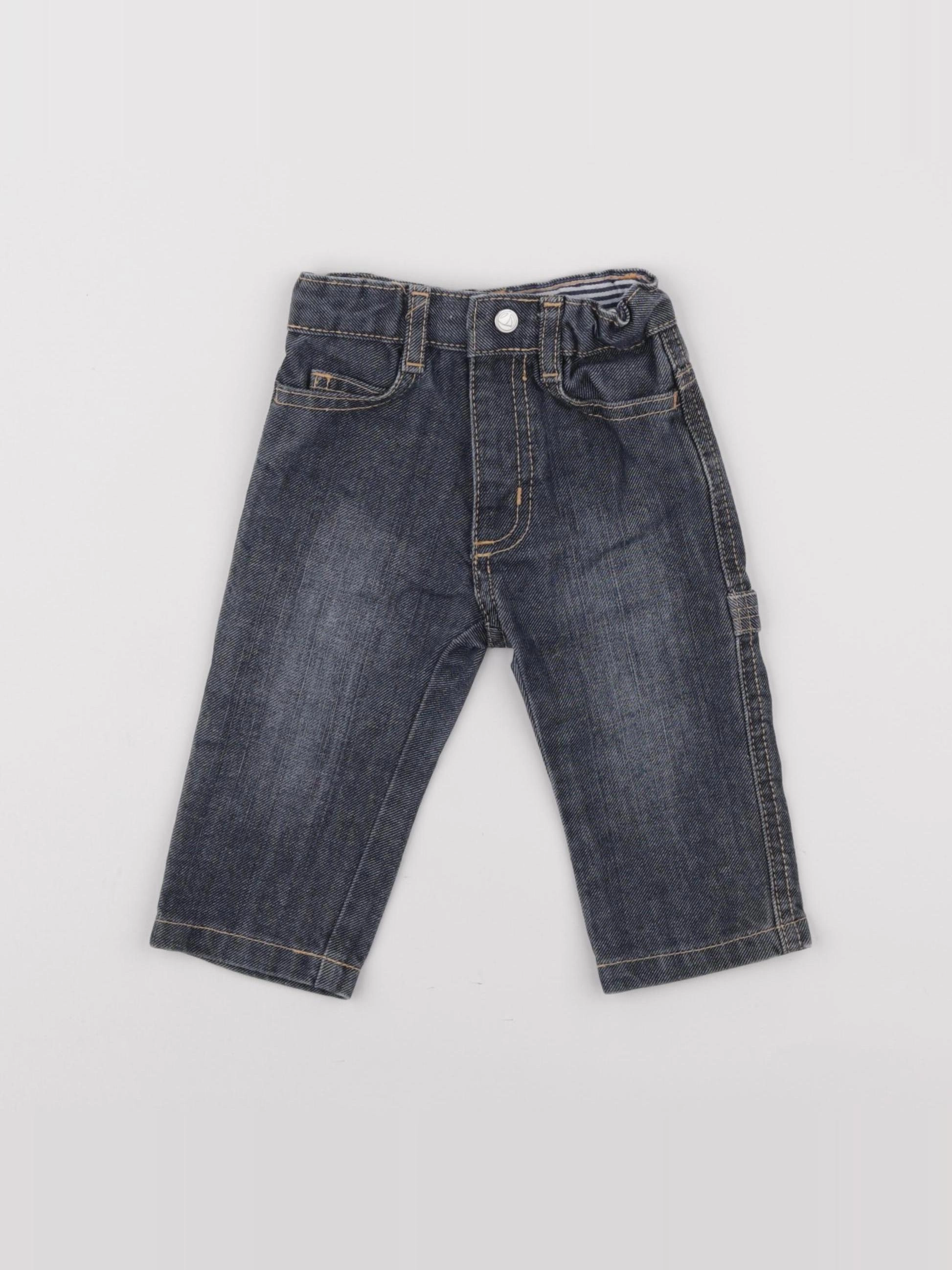 Petit Bateau - jean bleu - 6 mois