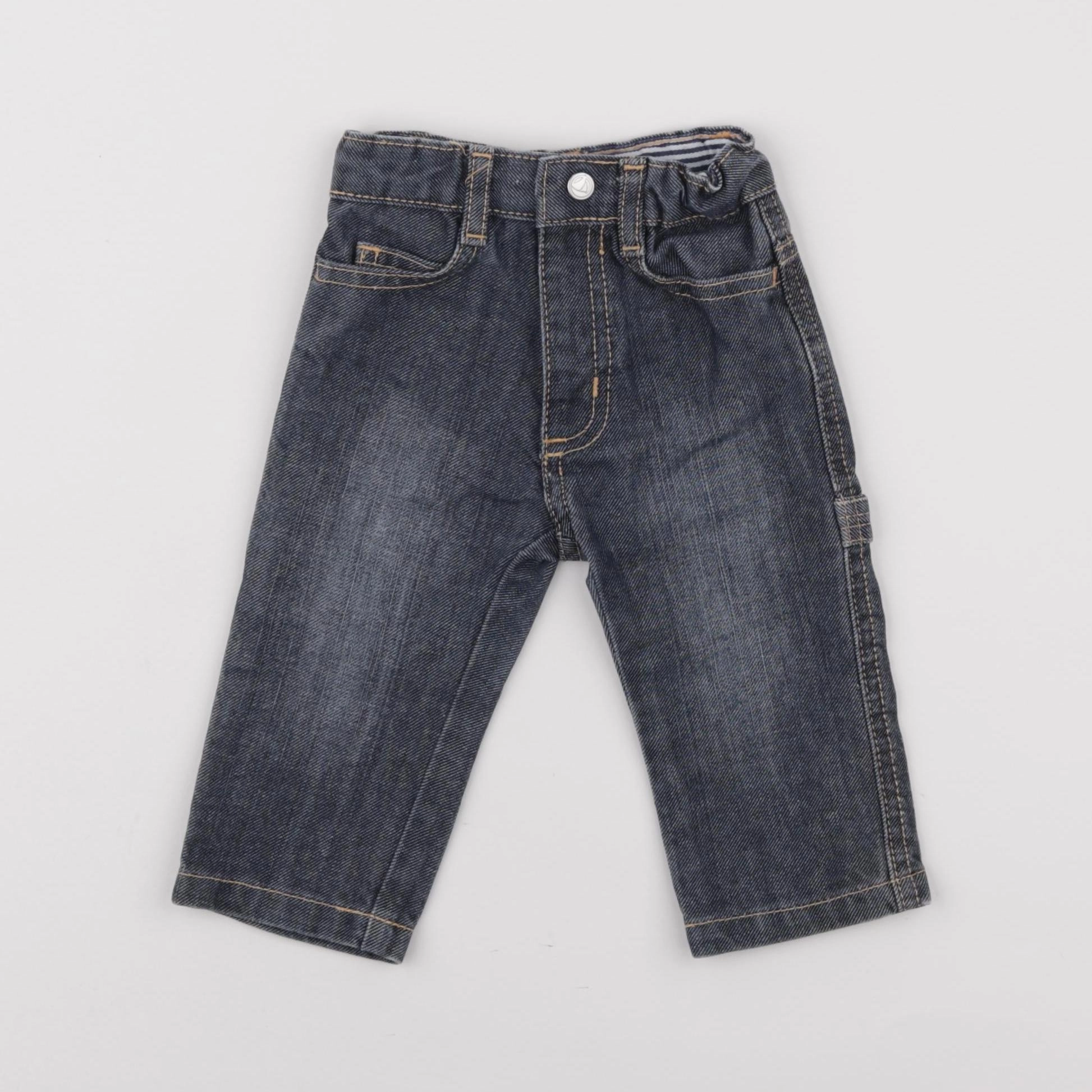 Petit Bateau - jean bleu - 6 mois