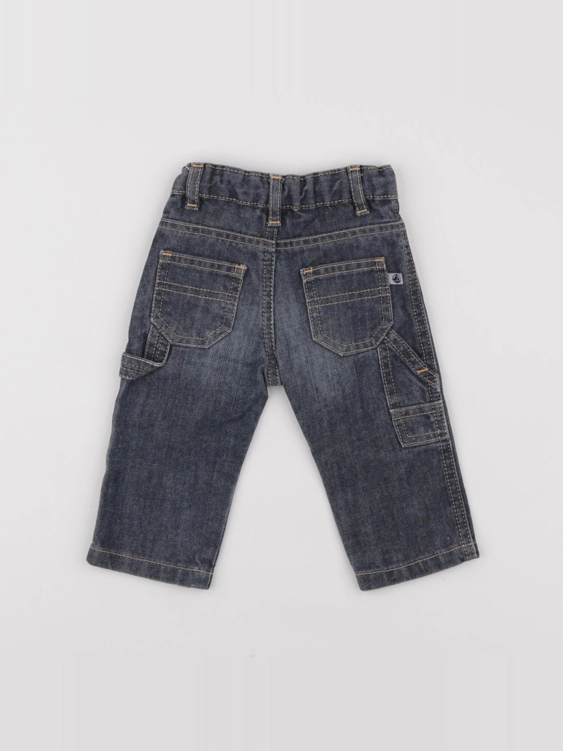Petit Bateau - jean bleu - 6 mois