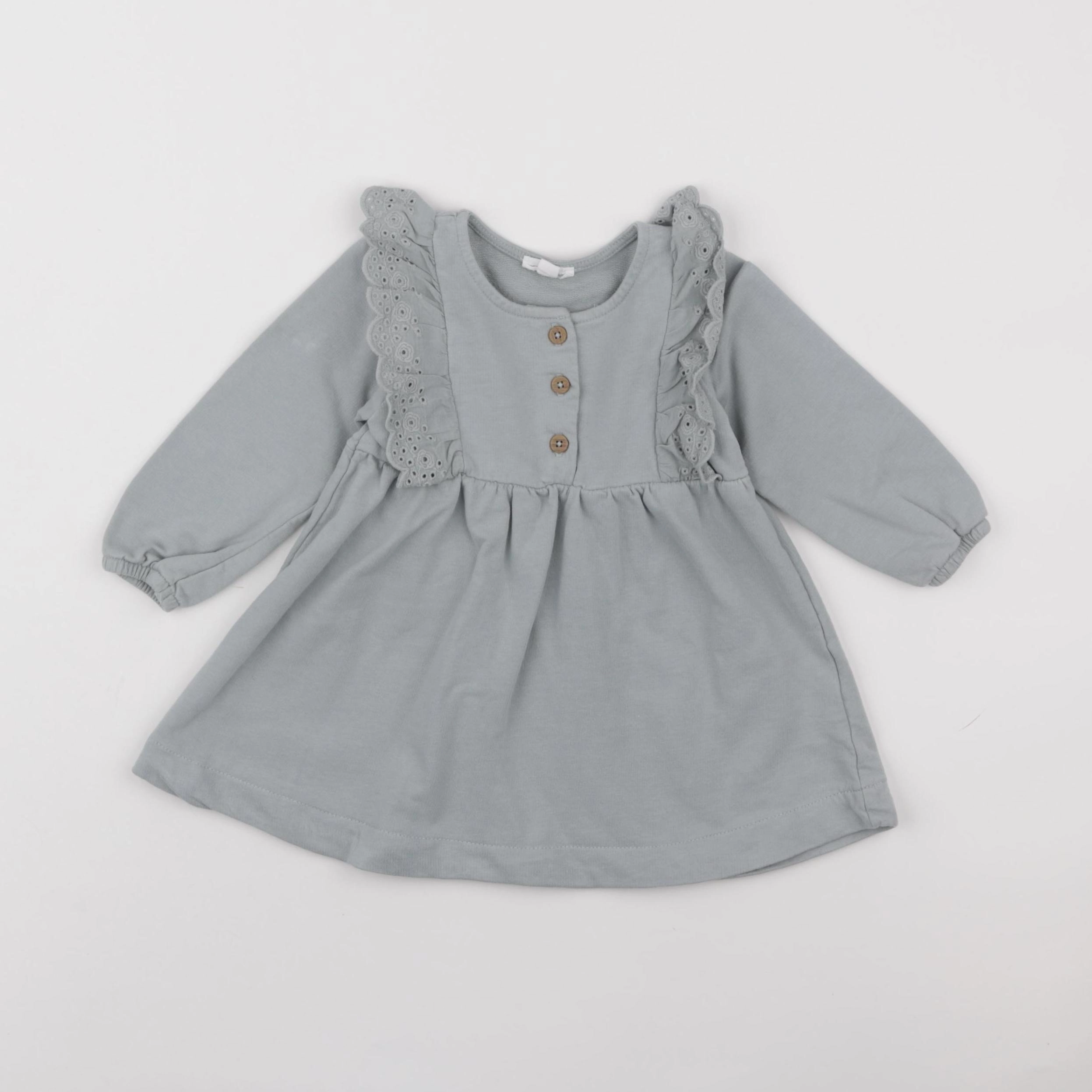 Vertbaudet - robe vert - 12 mois