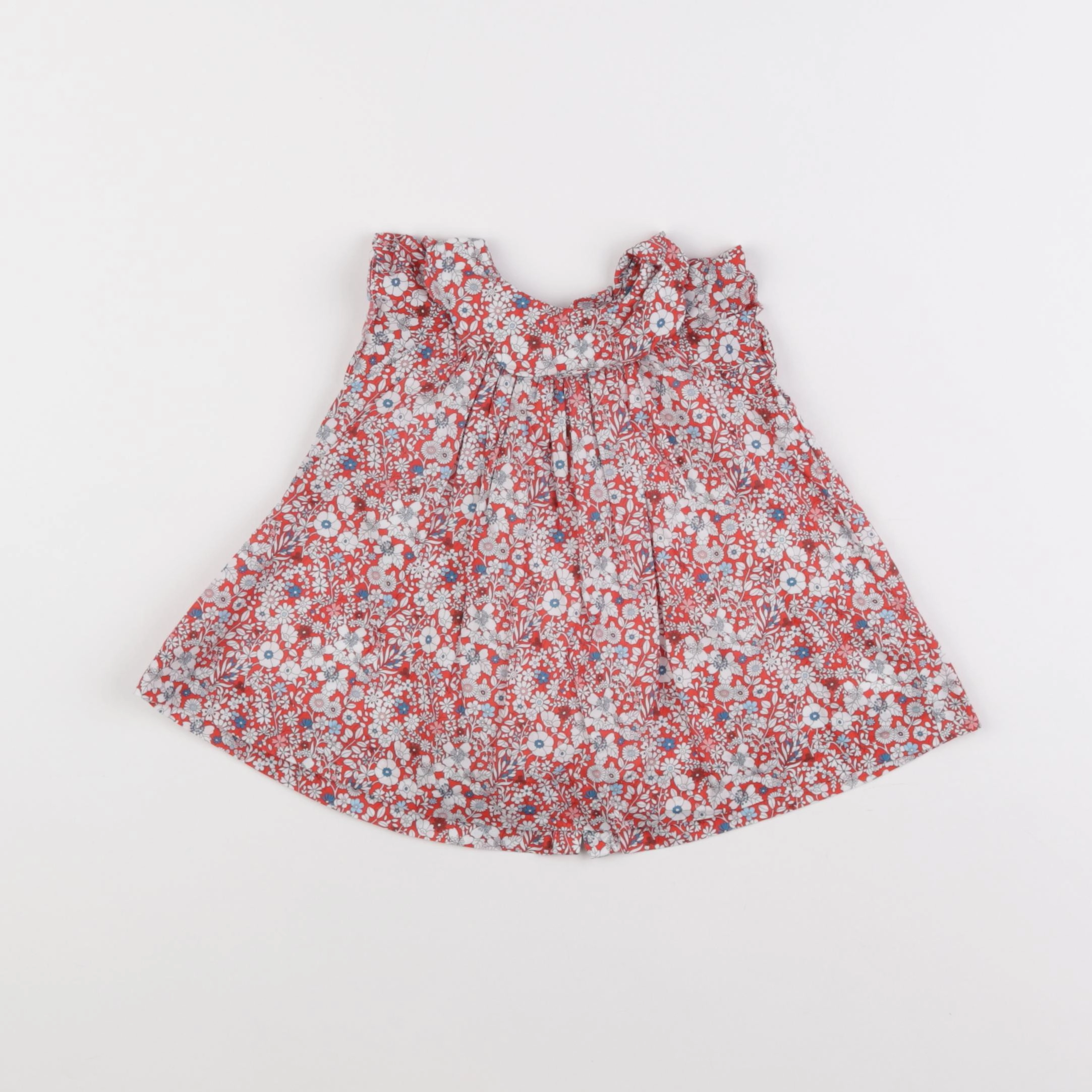 Jacadi - blouse liberty rouge - 3 mois