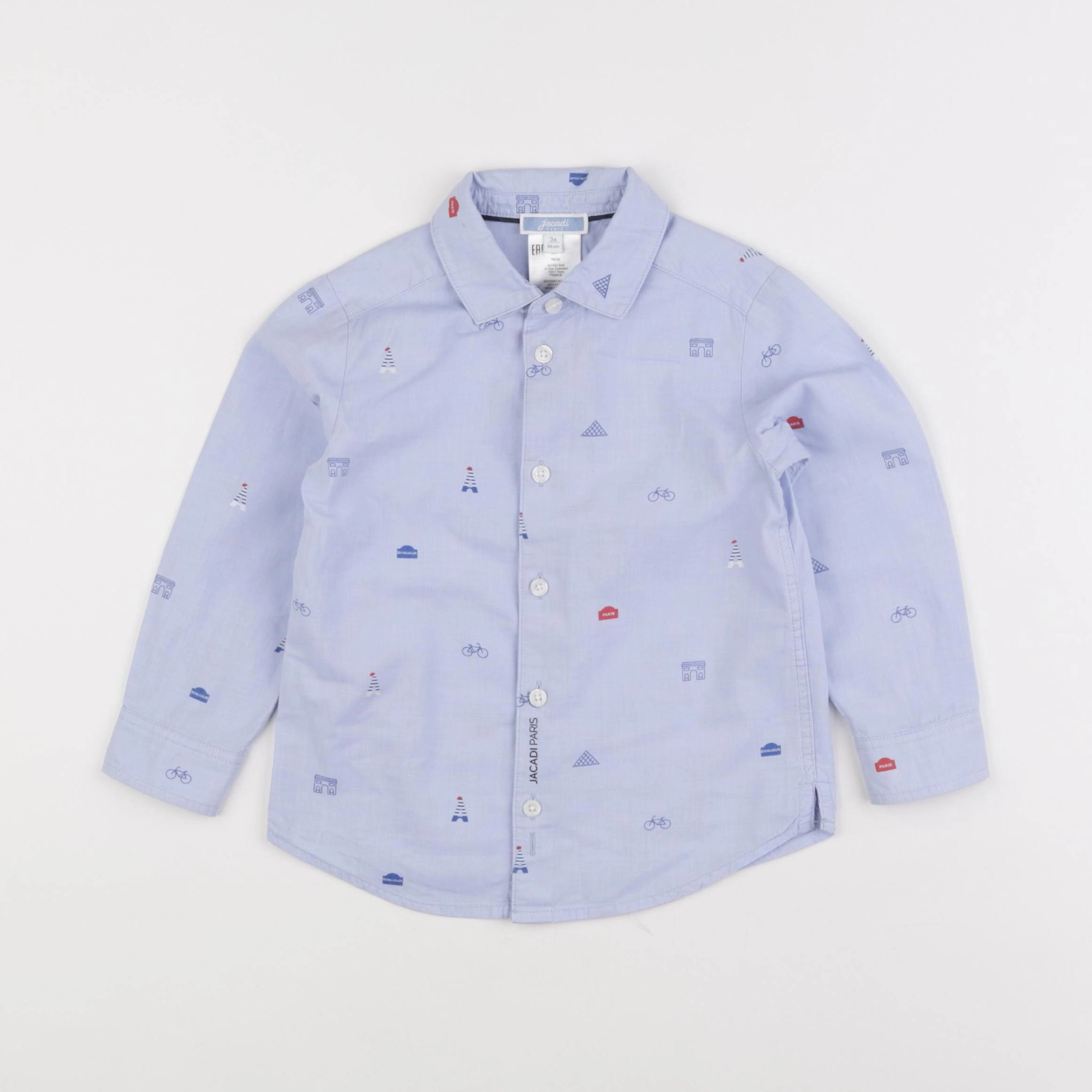 Jacadi - chemise bleu - 3 ans