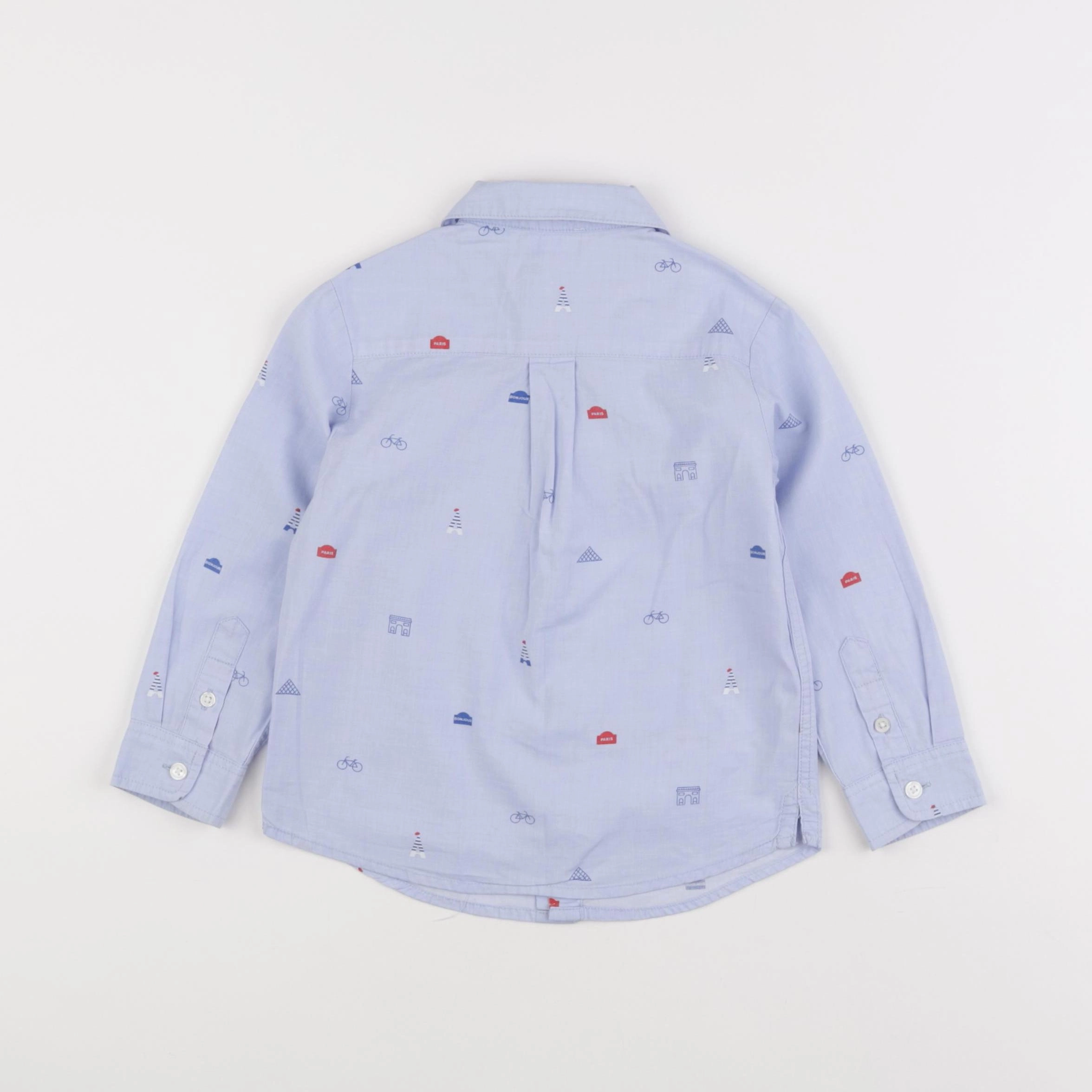 Jacadi - chemise bleu - 3 ans