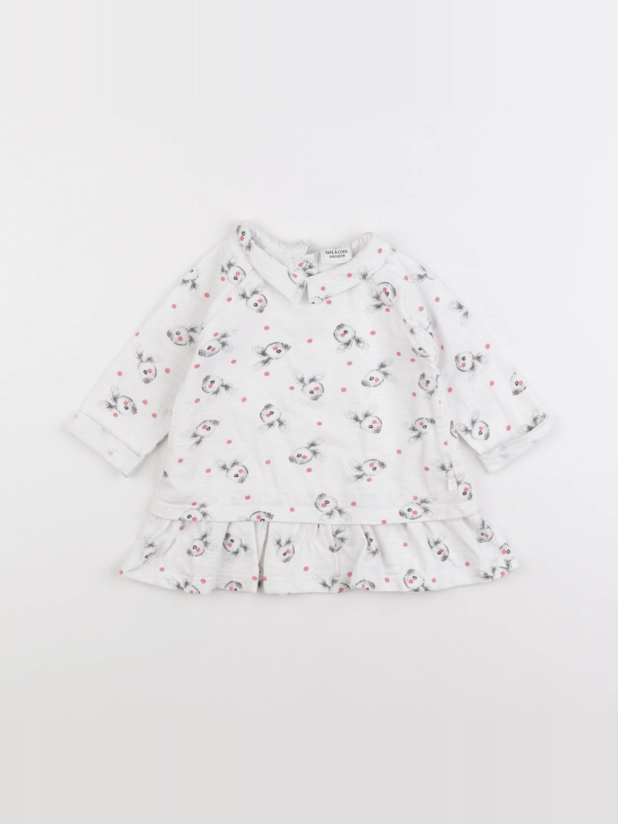 Tape à l'oeil - robe blanc - 6 mois