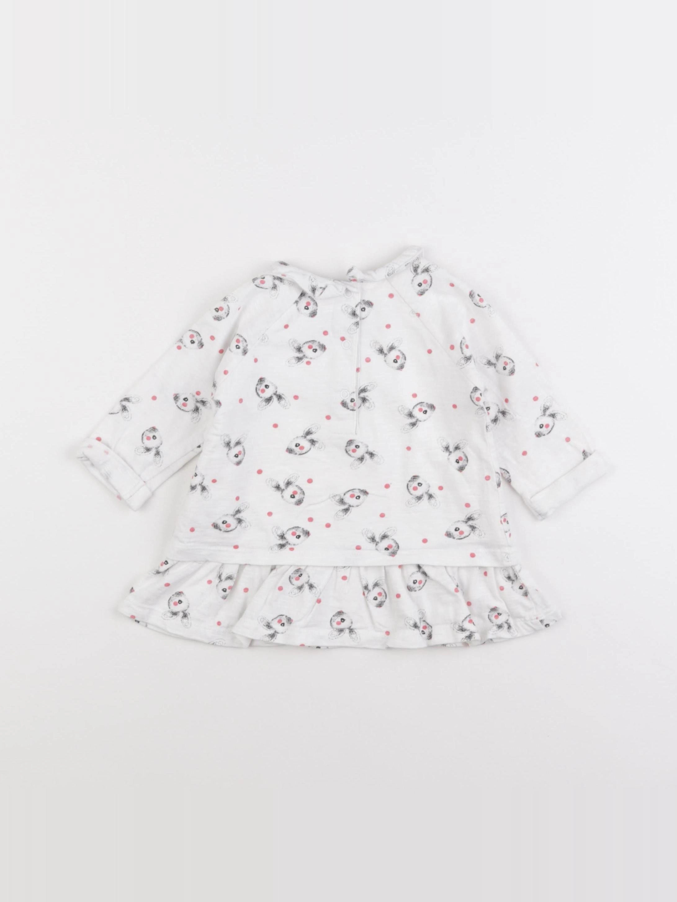 Tape à l'oeil - robe blanc - 6 mois