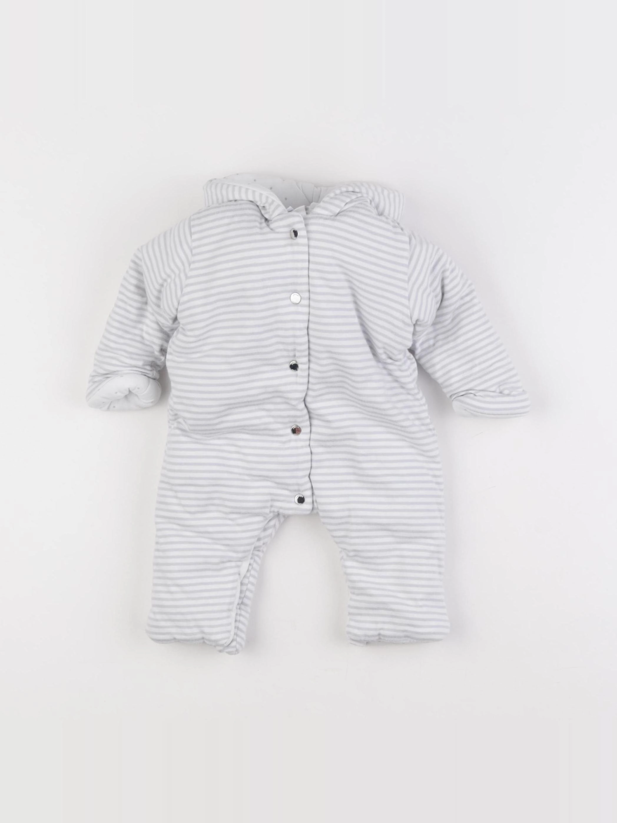 Jacadi - combinaison doublé gris - 3 mois