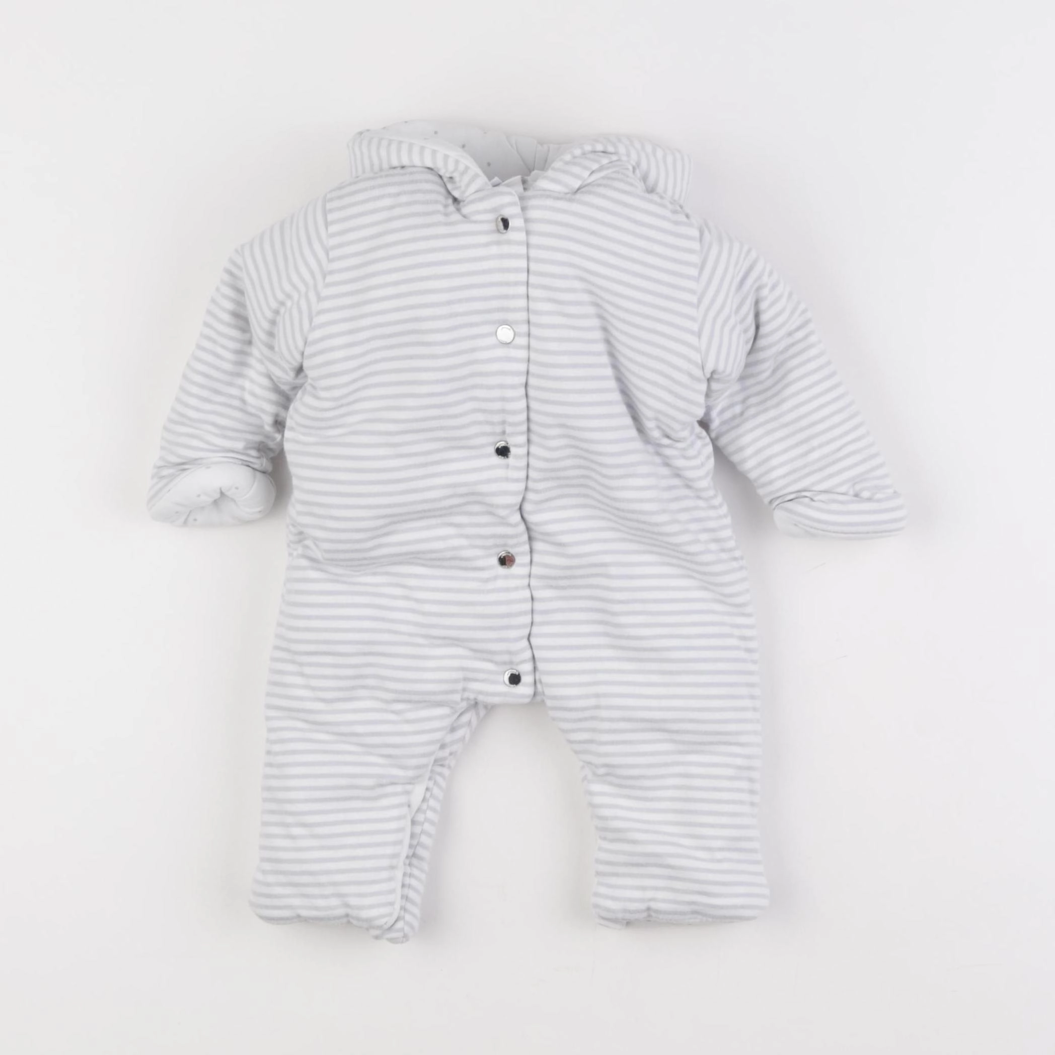 Jacadi - combinaison doublé gris - 3 mois