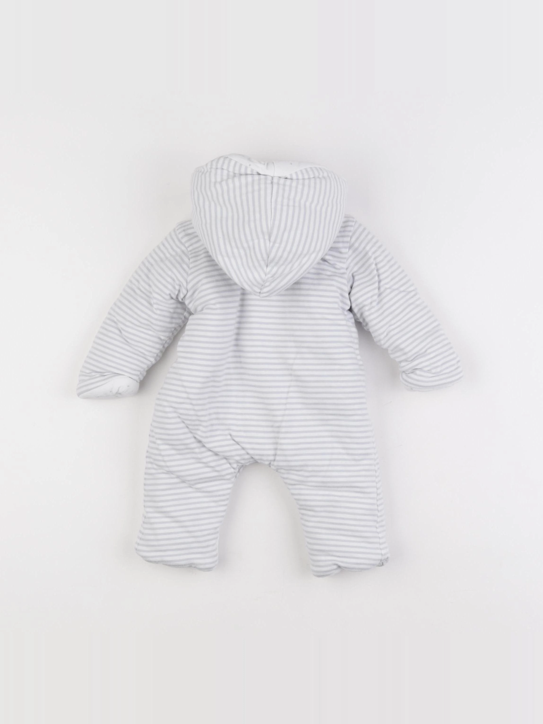 Jacadi - combinaison doublé gris - 3 mois