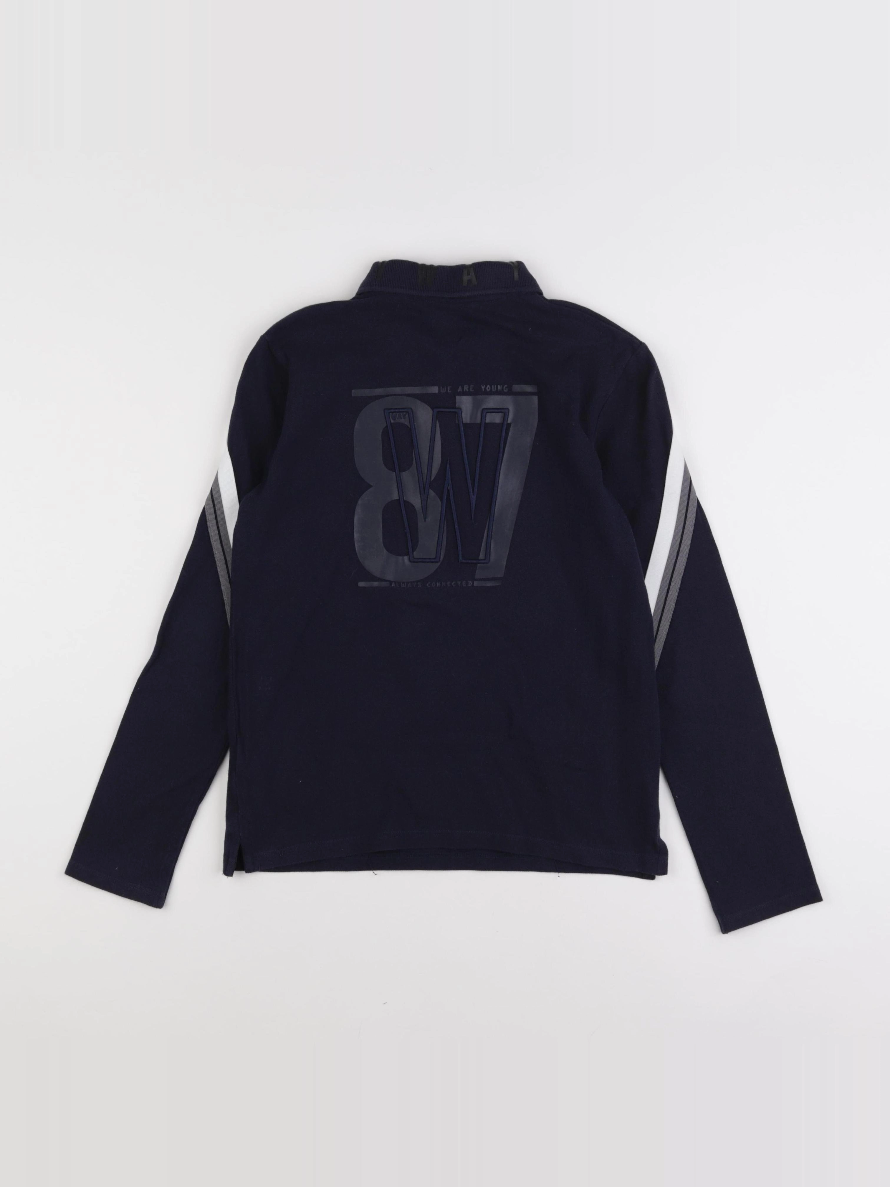 IKKS - polo imprimé au dos bleu - 12 ans