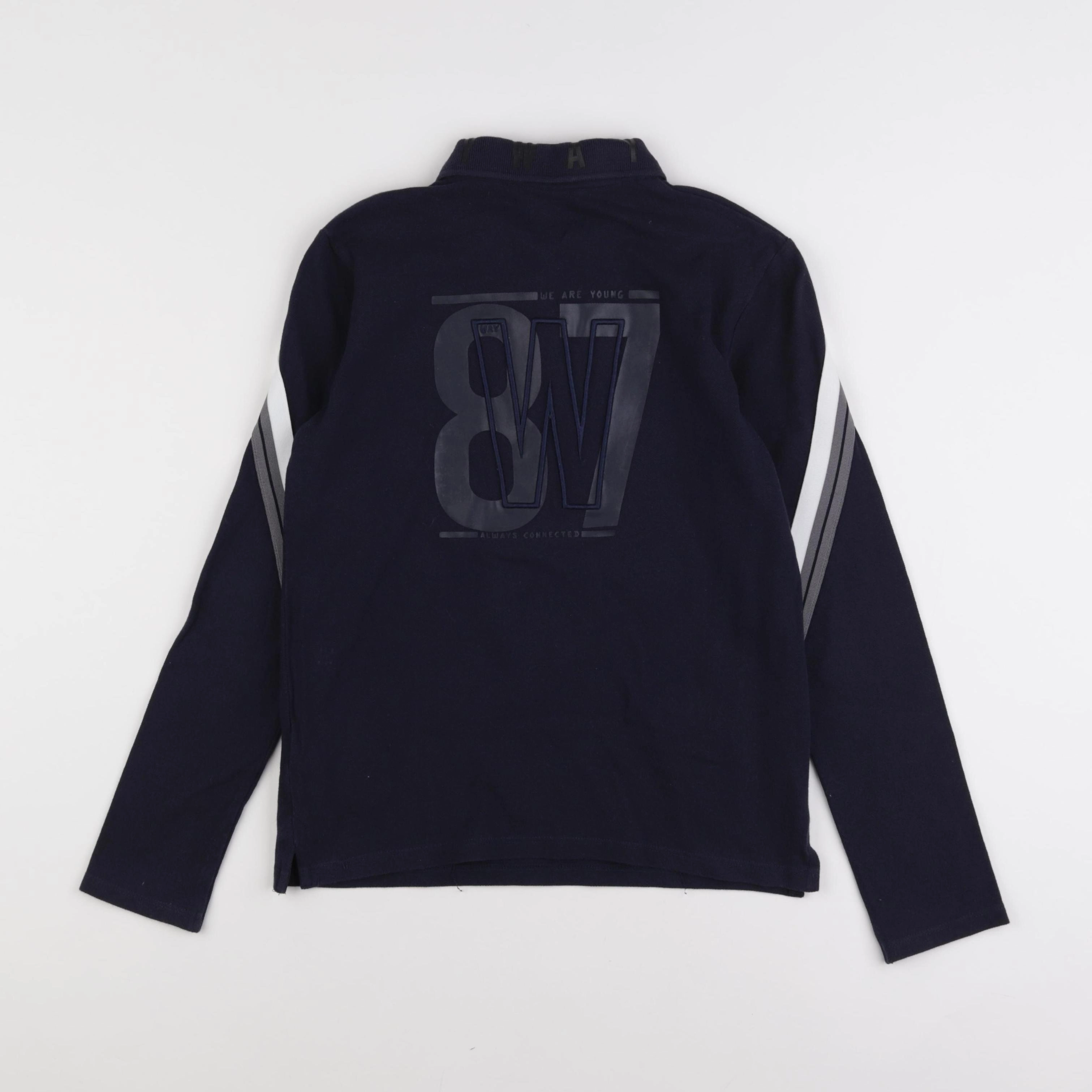 IKKS - polo imprimé au dos bleu - 12 ans
