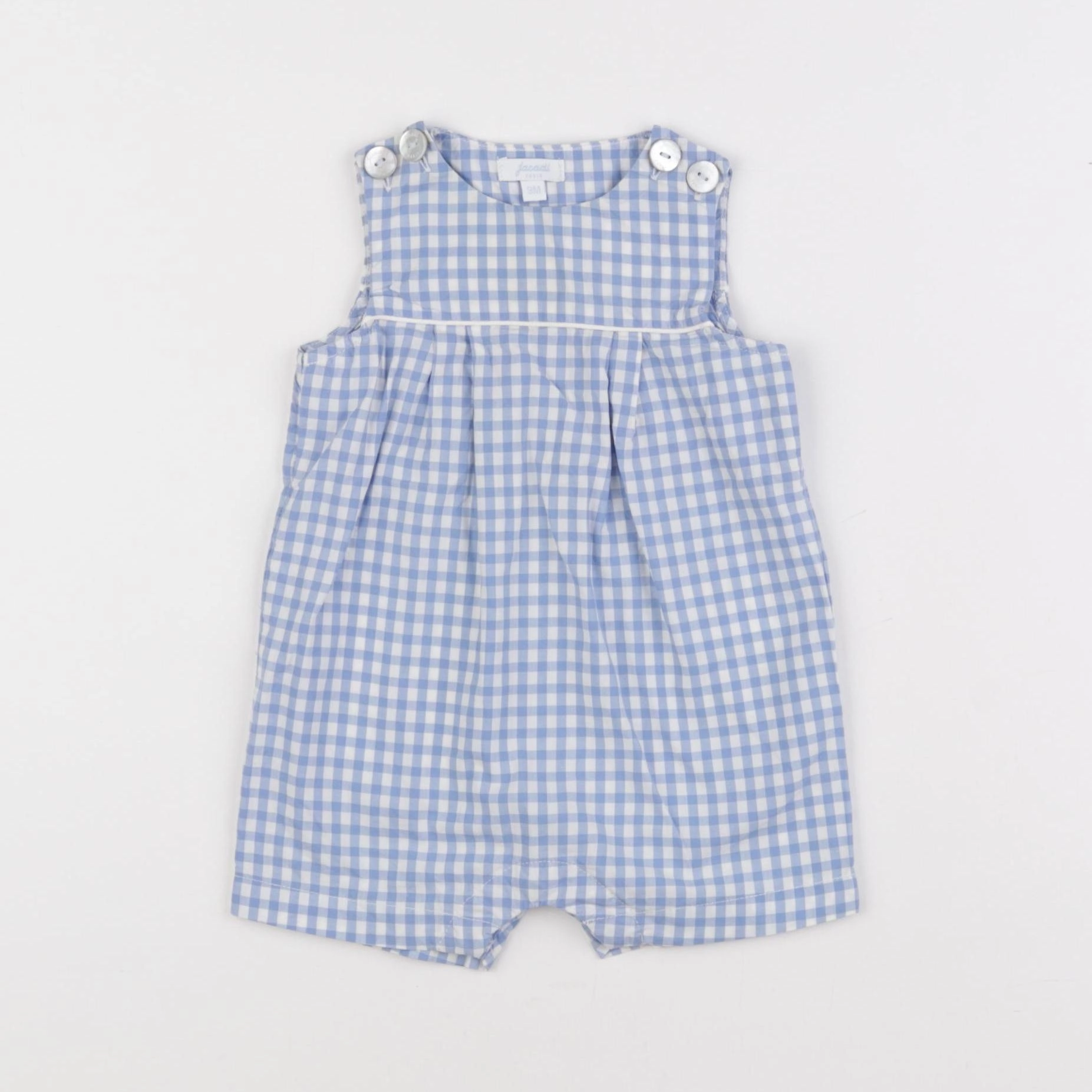 Jacadi - combinaison blanc, bleu - 3 mois