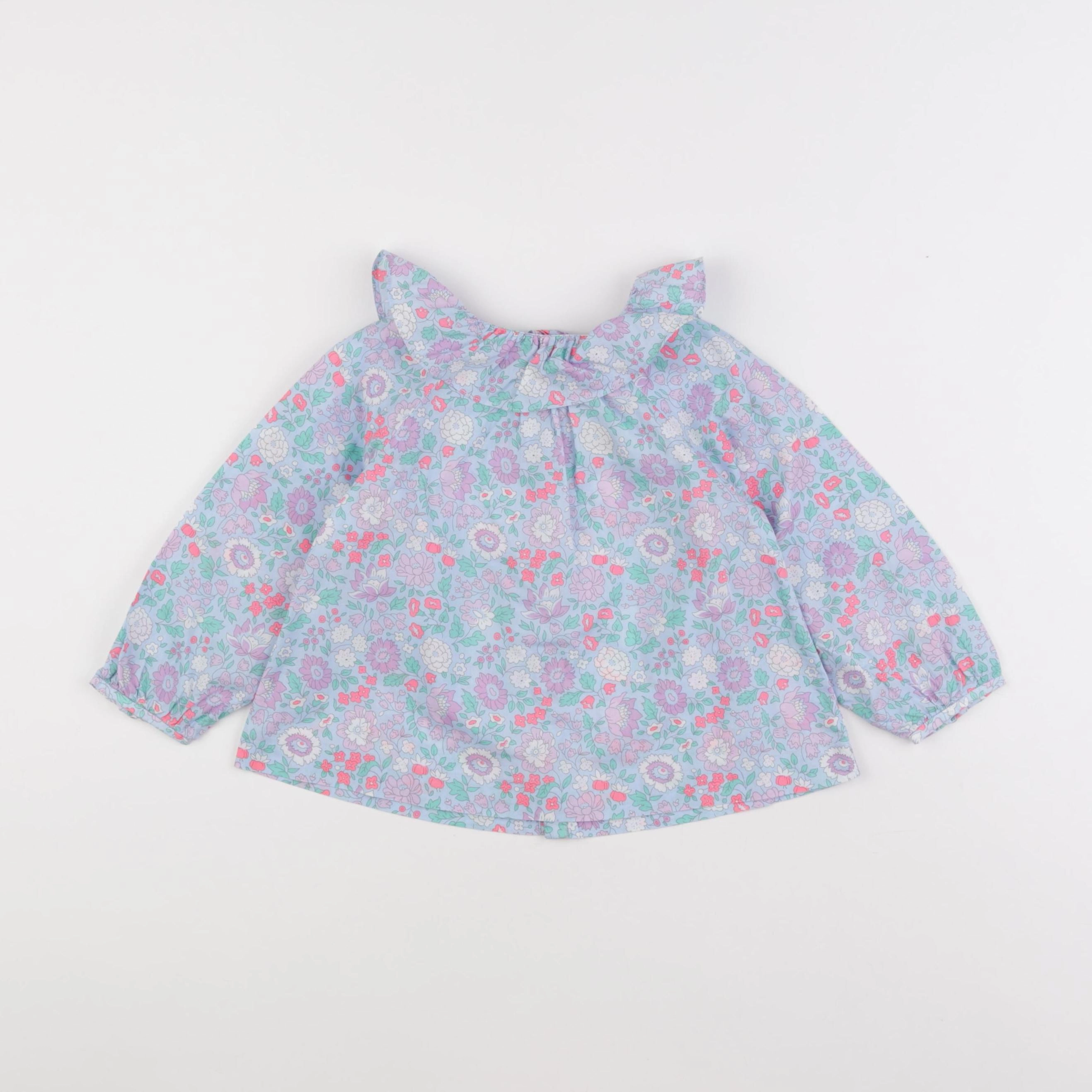 Jacadi - blouse liberty bleu - 3 ans