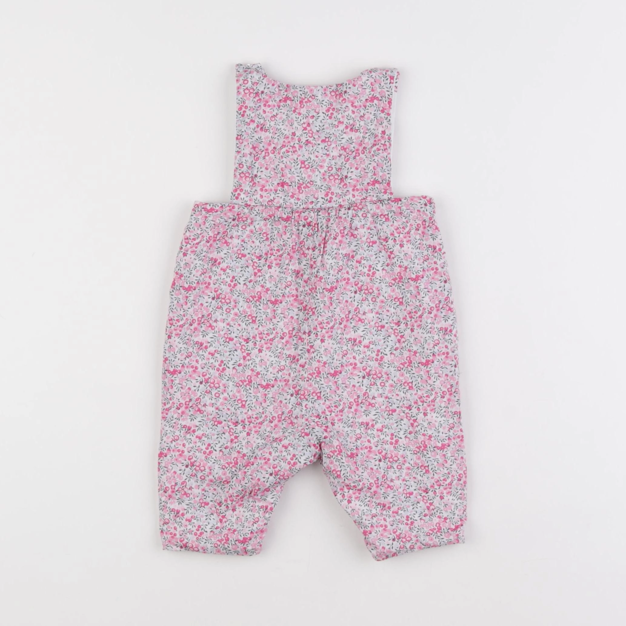 Jacadi - combinaison doublé, liberty rose - 3 mois