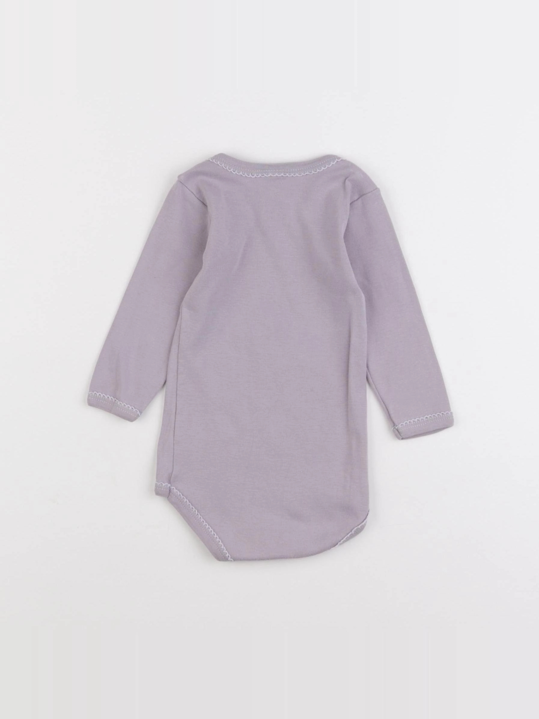 Petit Bateau - body violet - 6 mois