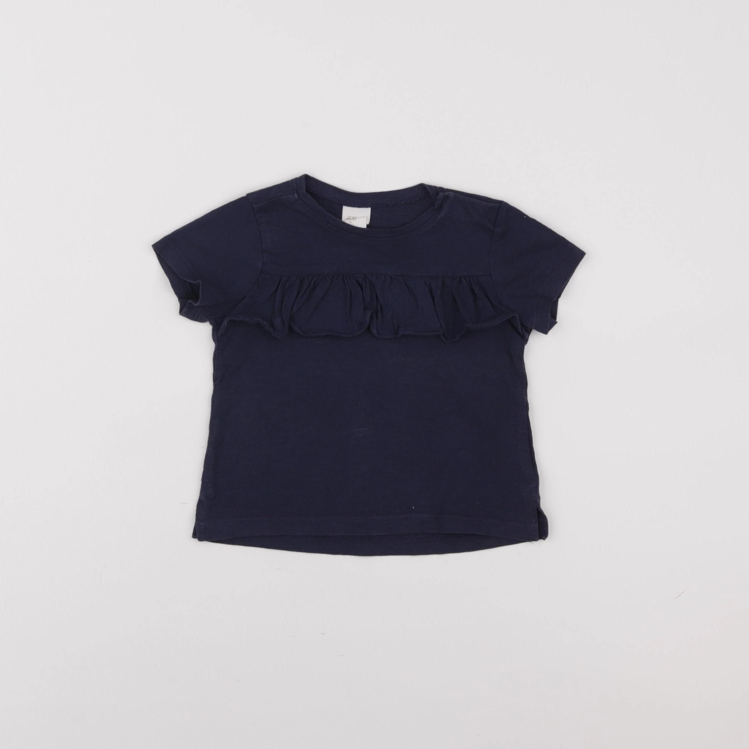 H&M - tee-shirt bleu - 6/9 mois