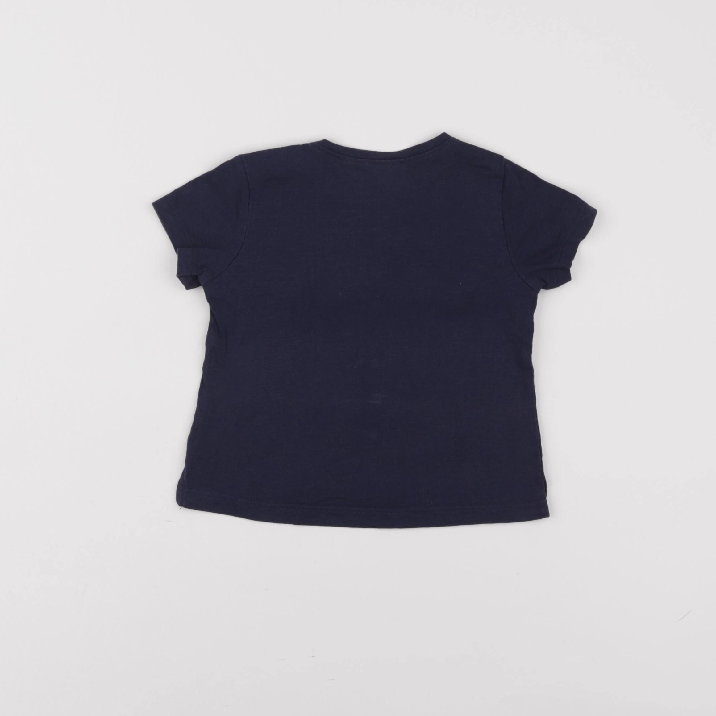 H&M - tee-shirt bleu - 6/9 mois