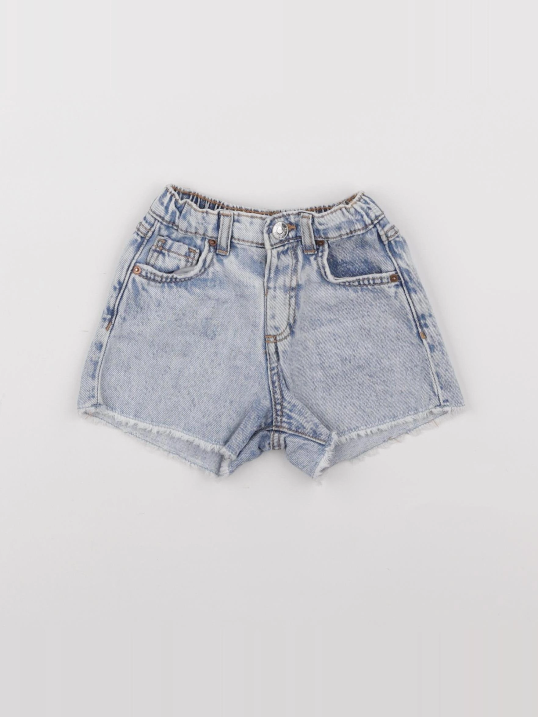 Zara - short bleu - 9/12 mois