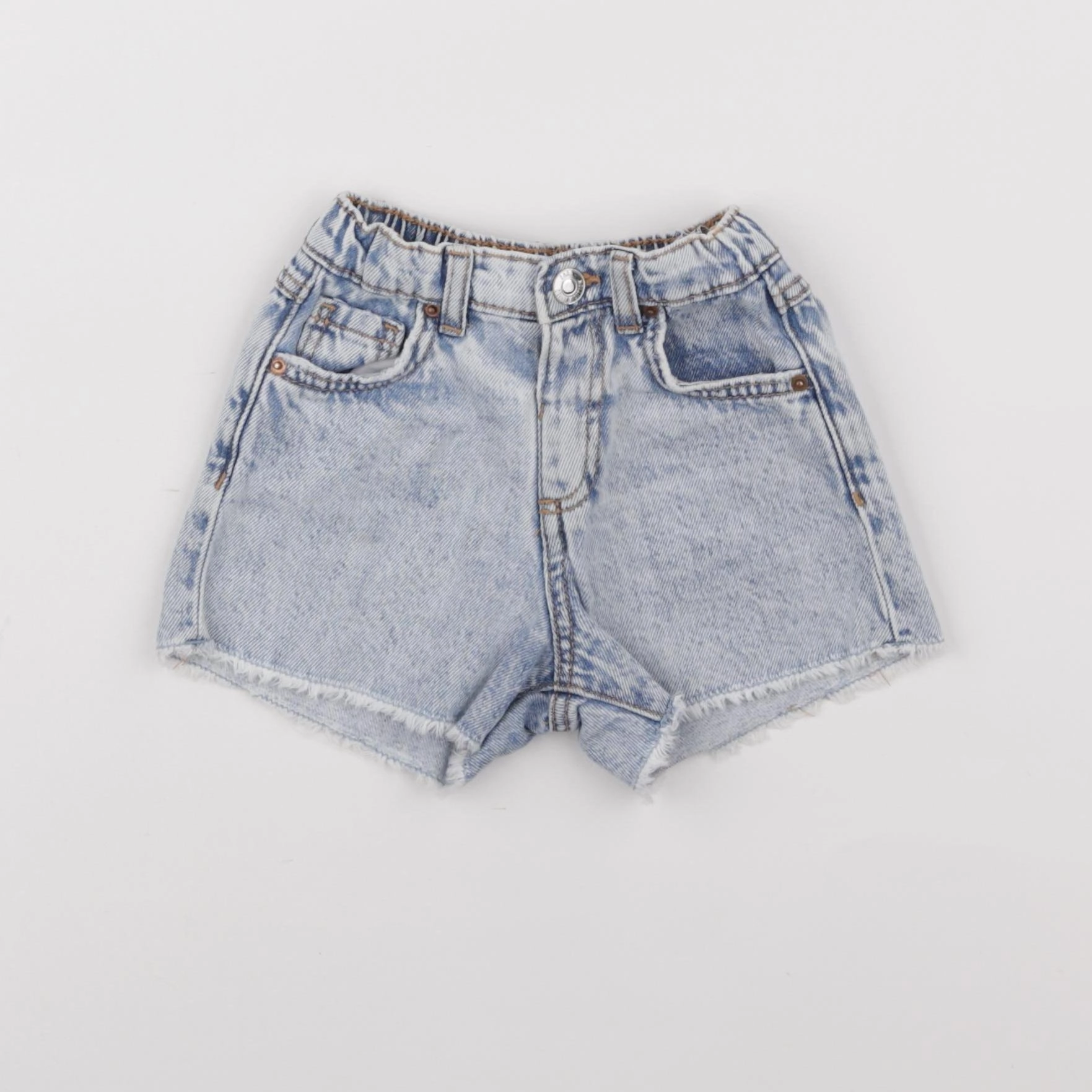 Zara - short bleu - 9/12 mois