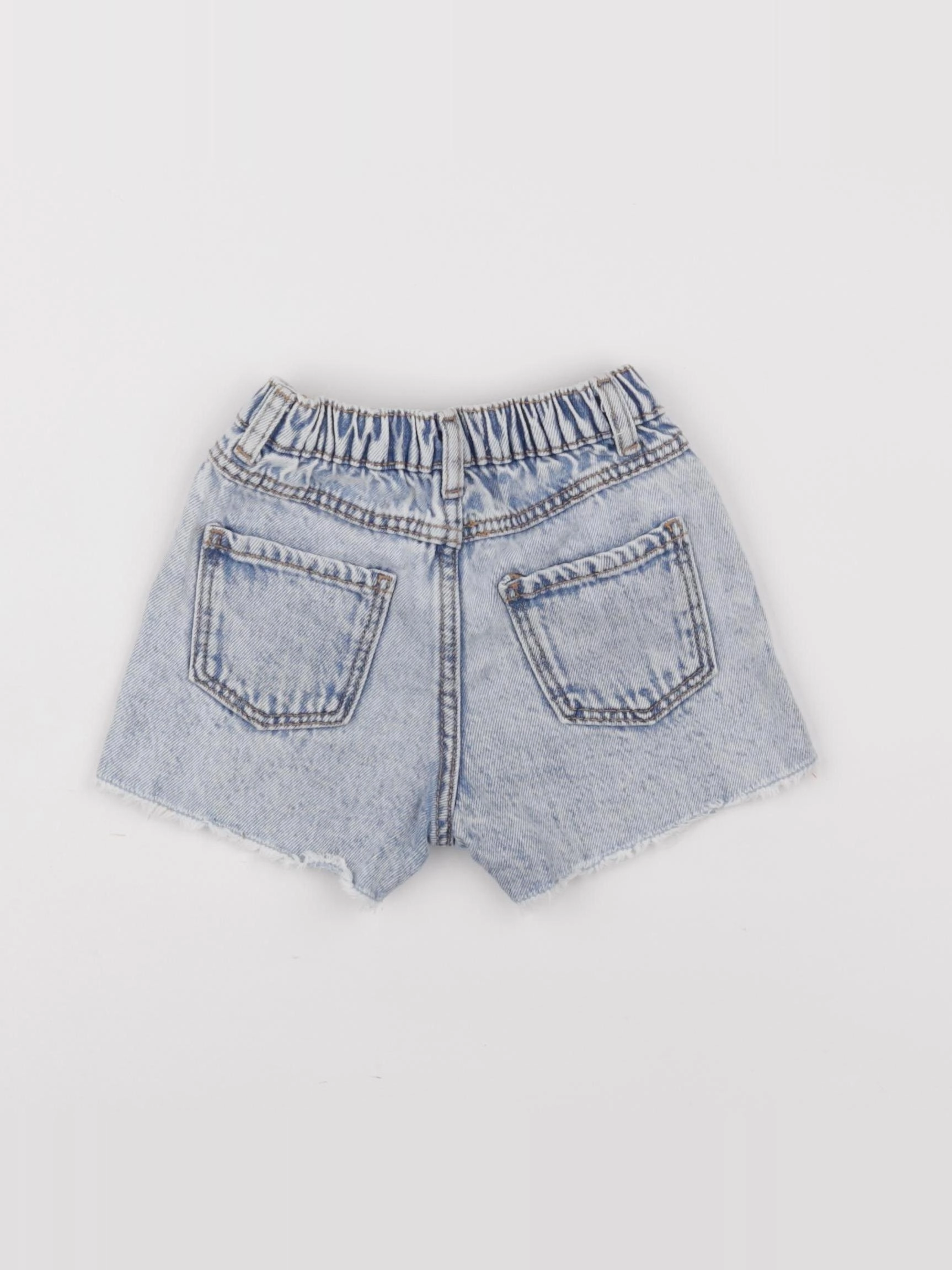 Zara - short bleu - 9/12 mois