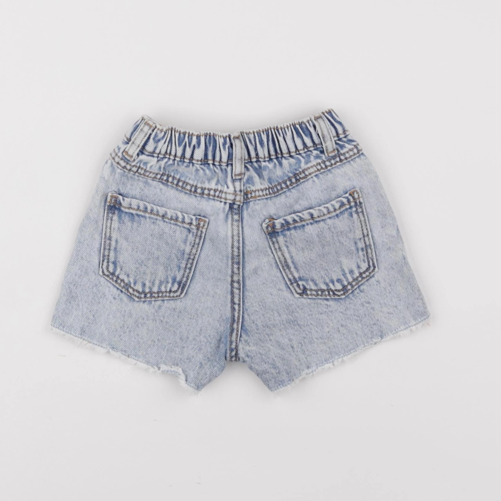 Zara - short bleu - 9/12 mois