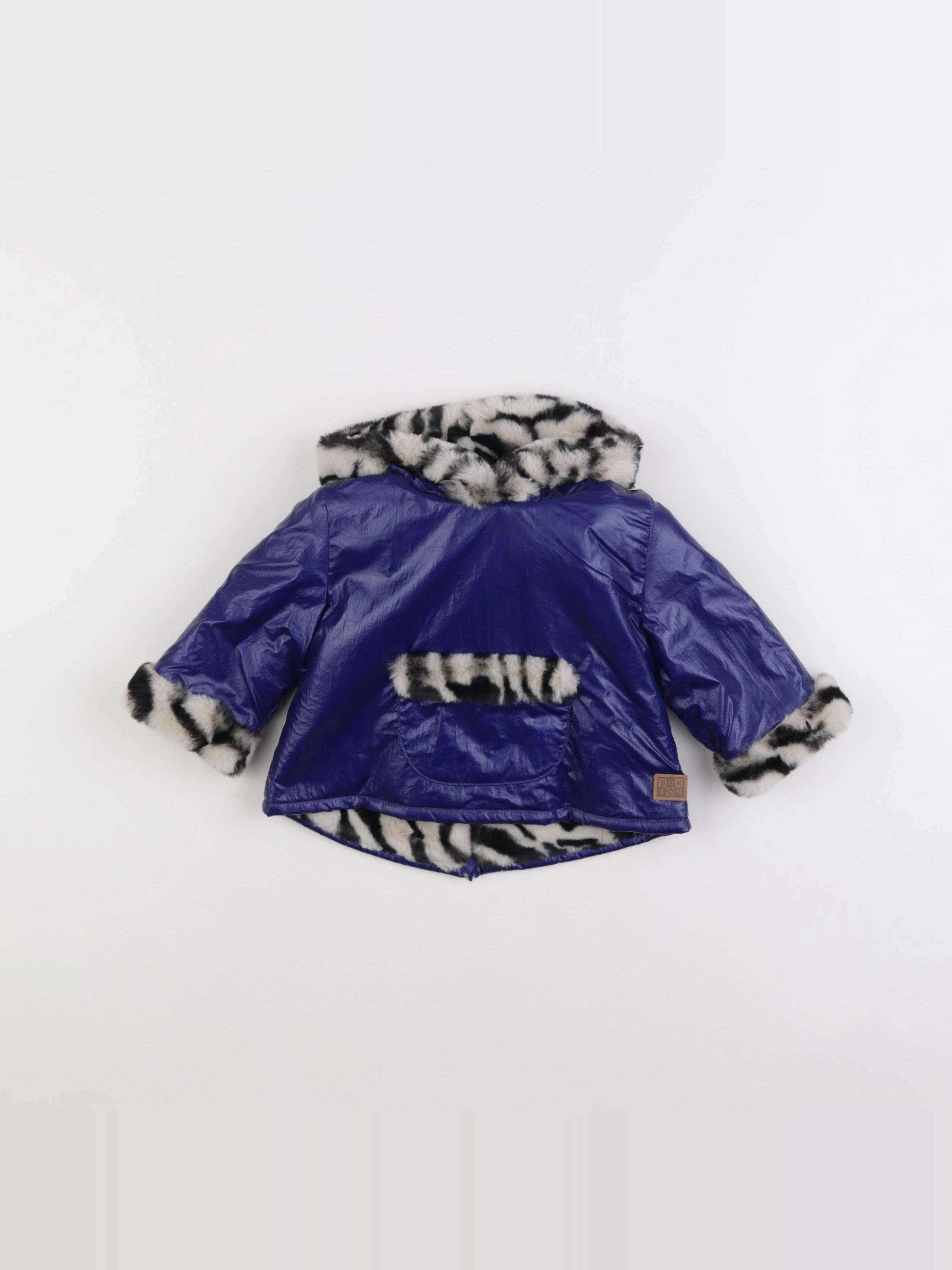 Bonton - veste doublé bleu - 6 mois