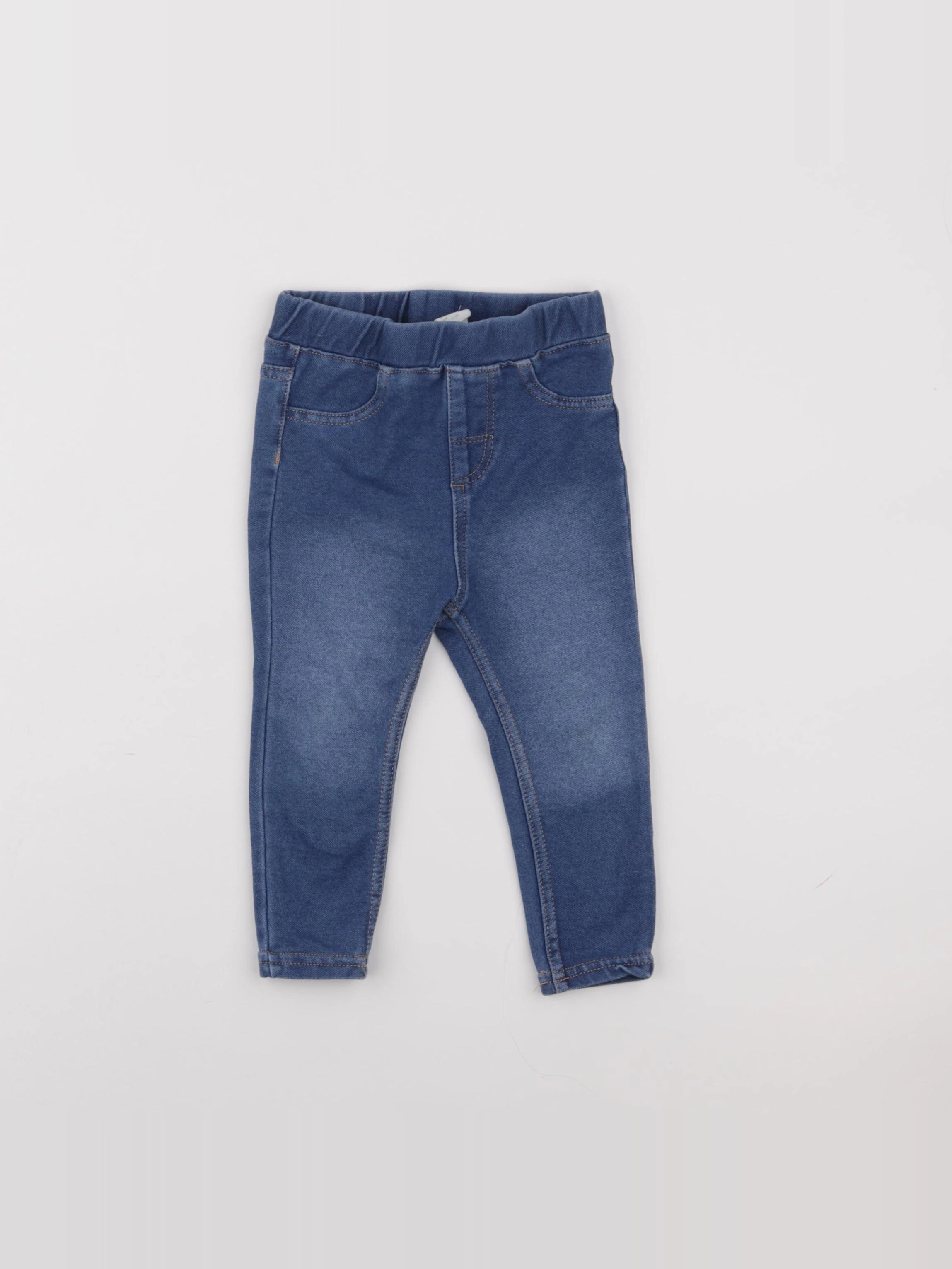 H&M - jegging bleu - 9/12 mois