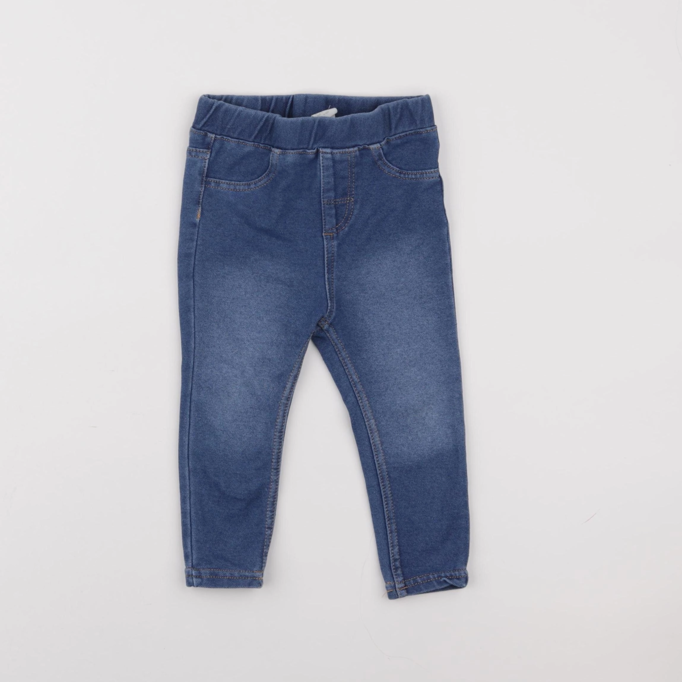 H&M - jegging bleu - 9/12 mois
