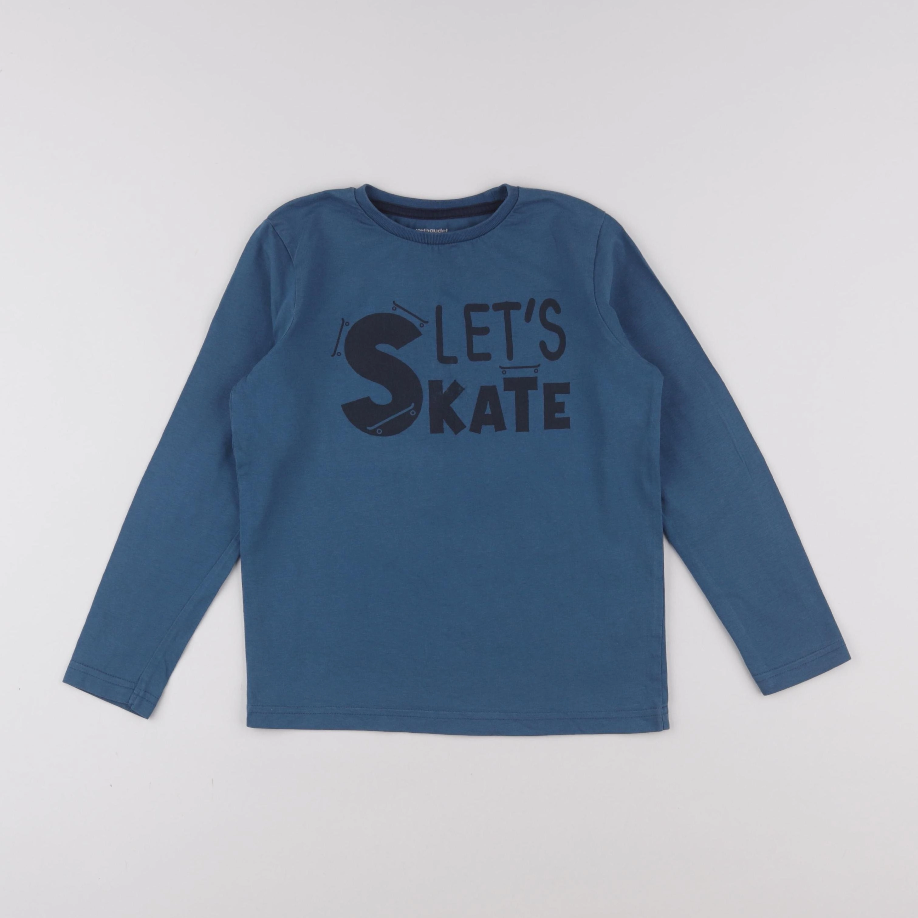 Vertbaudet - tee-shirt bleu - 8 ans