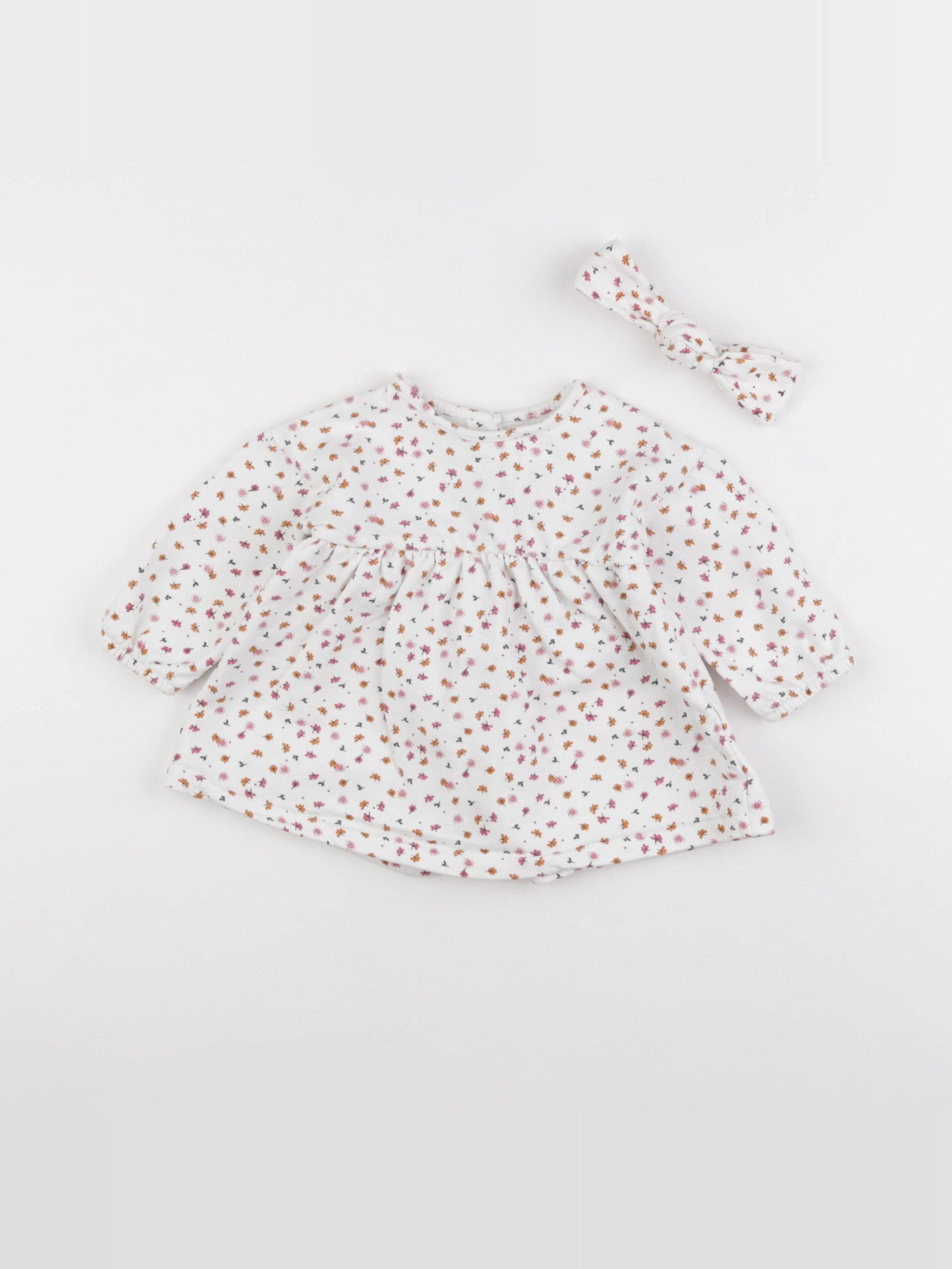 Vertbaudet - robe blanc - 9 mois