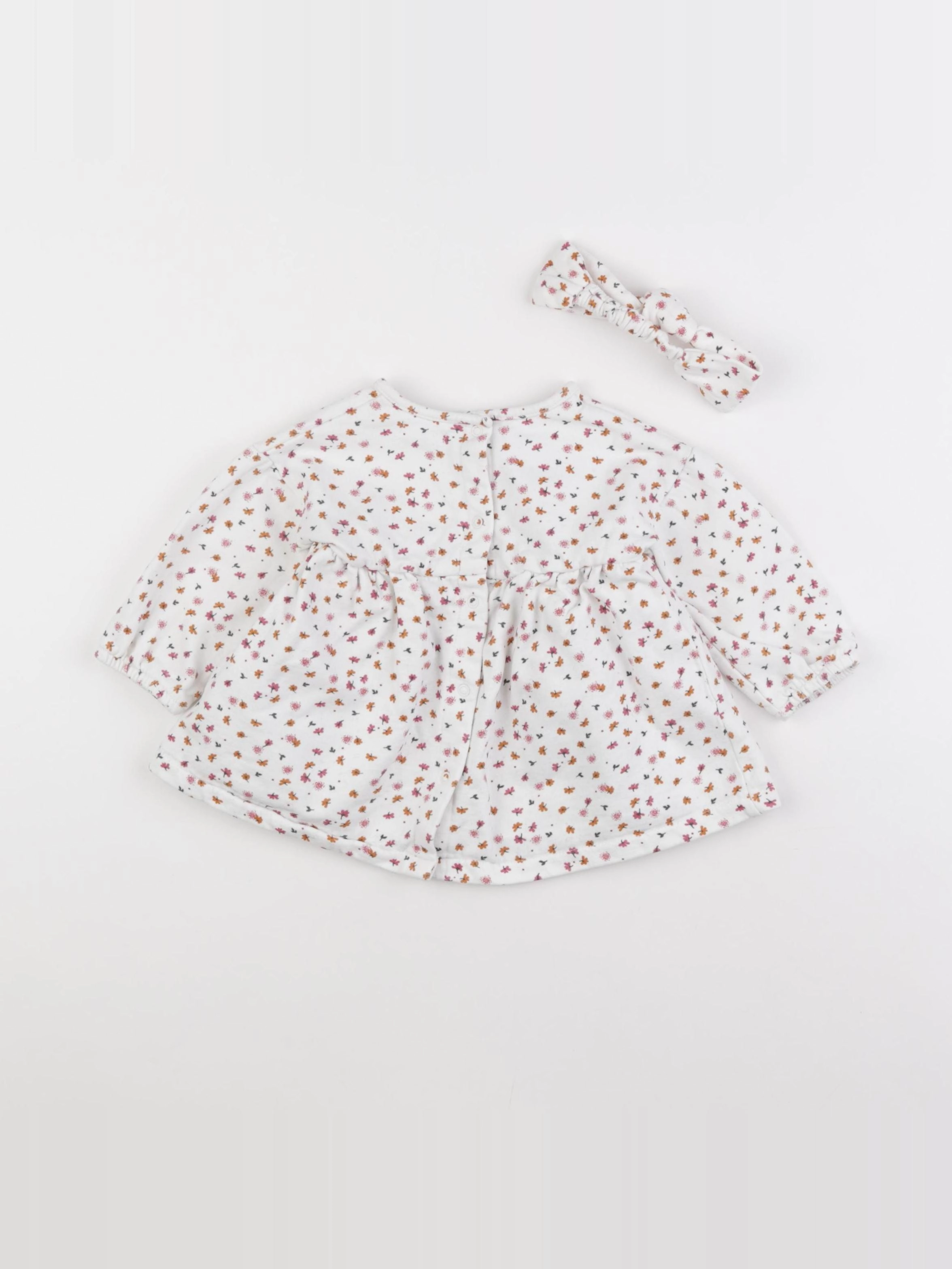 Vertbaudet - robe blanc - 9 mois