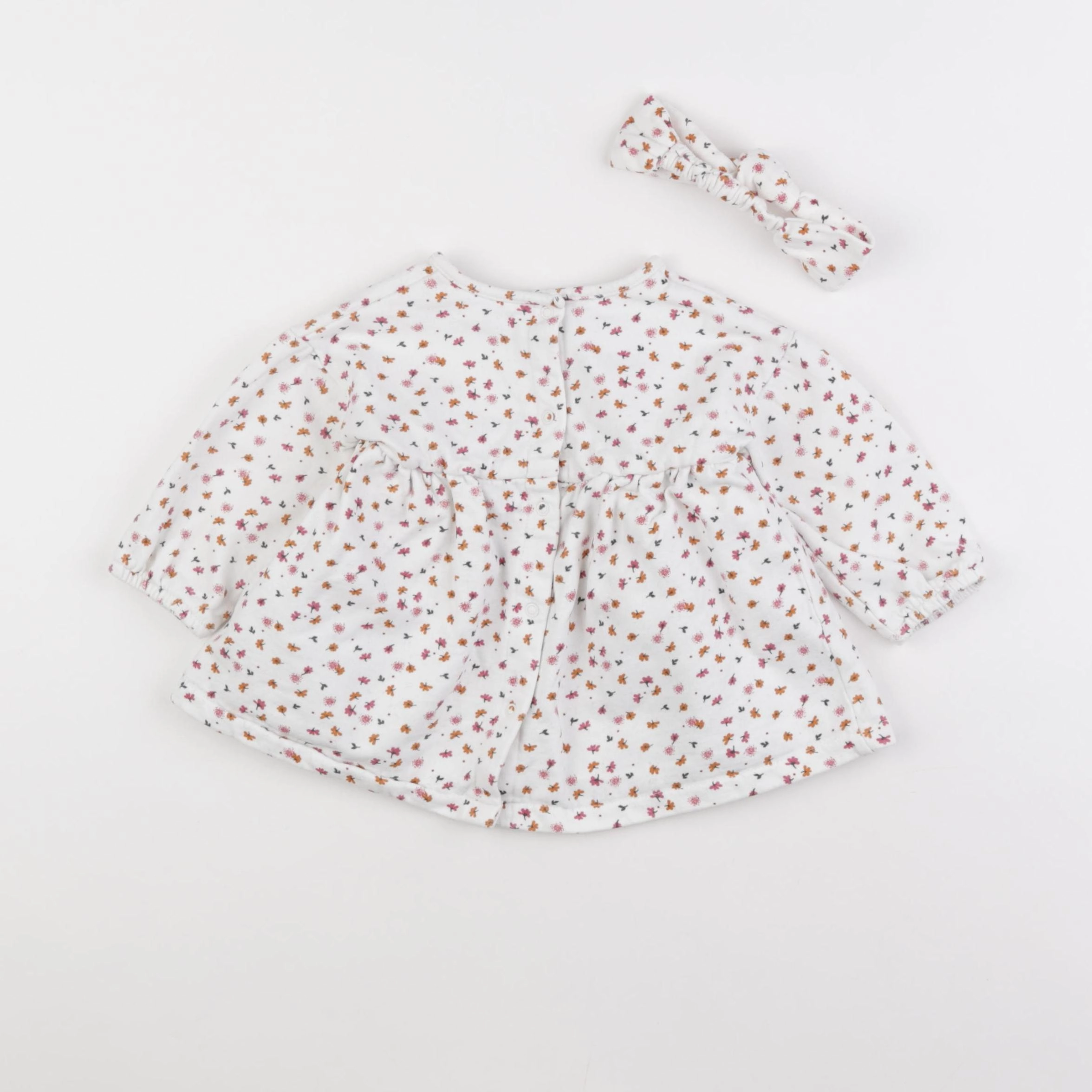 Vertbaudet - robe blanc - 9 mois