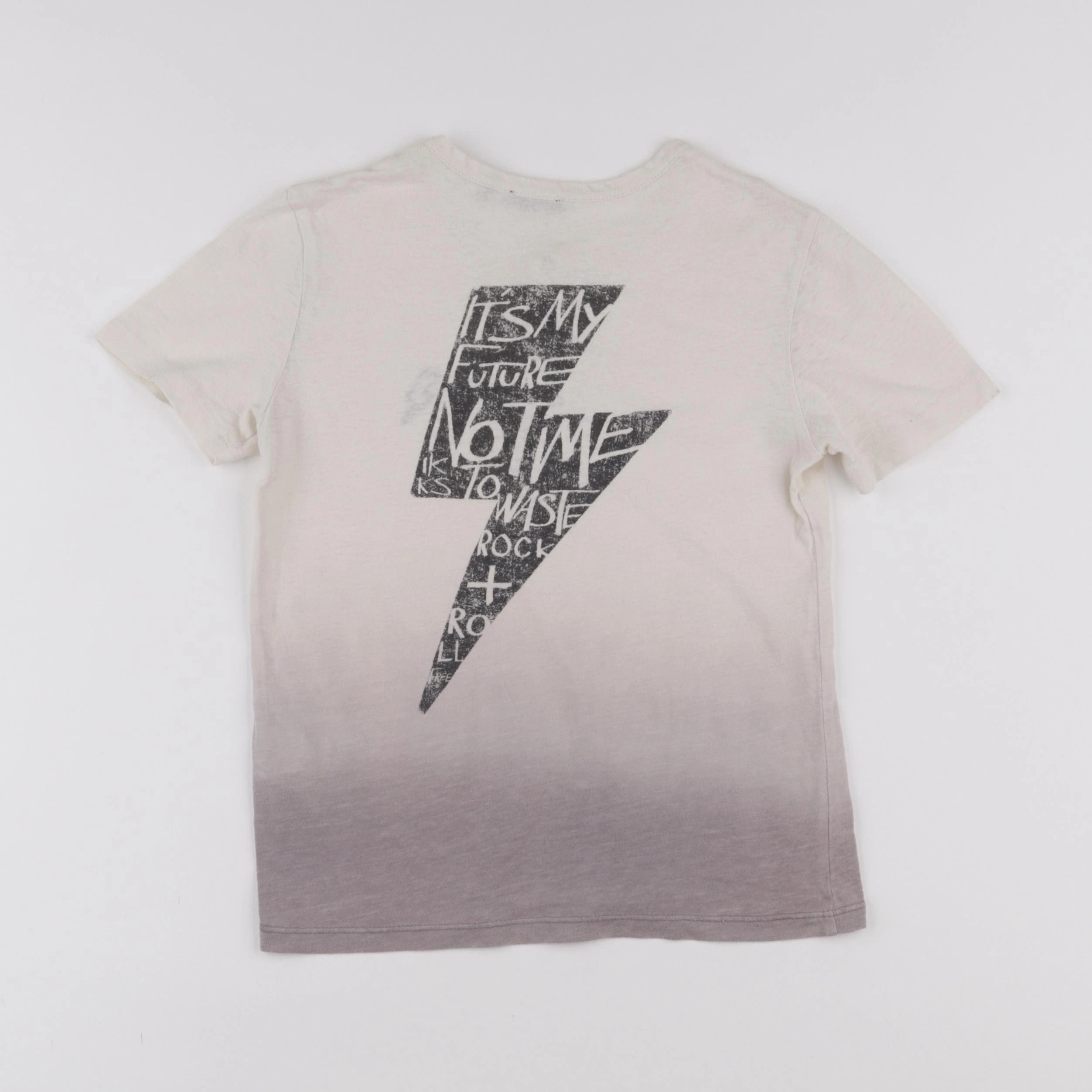 IKKS - tee-shirt beige, gris - 6 ans