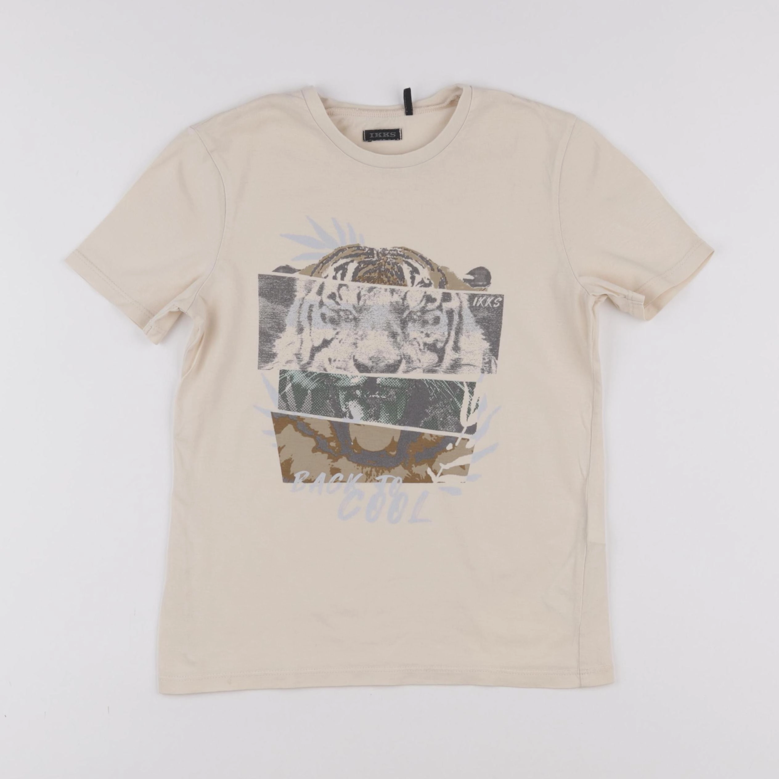 IKKS - tee-shirt beige - 8 ans
